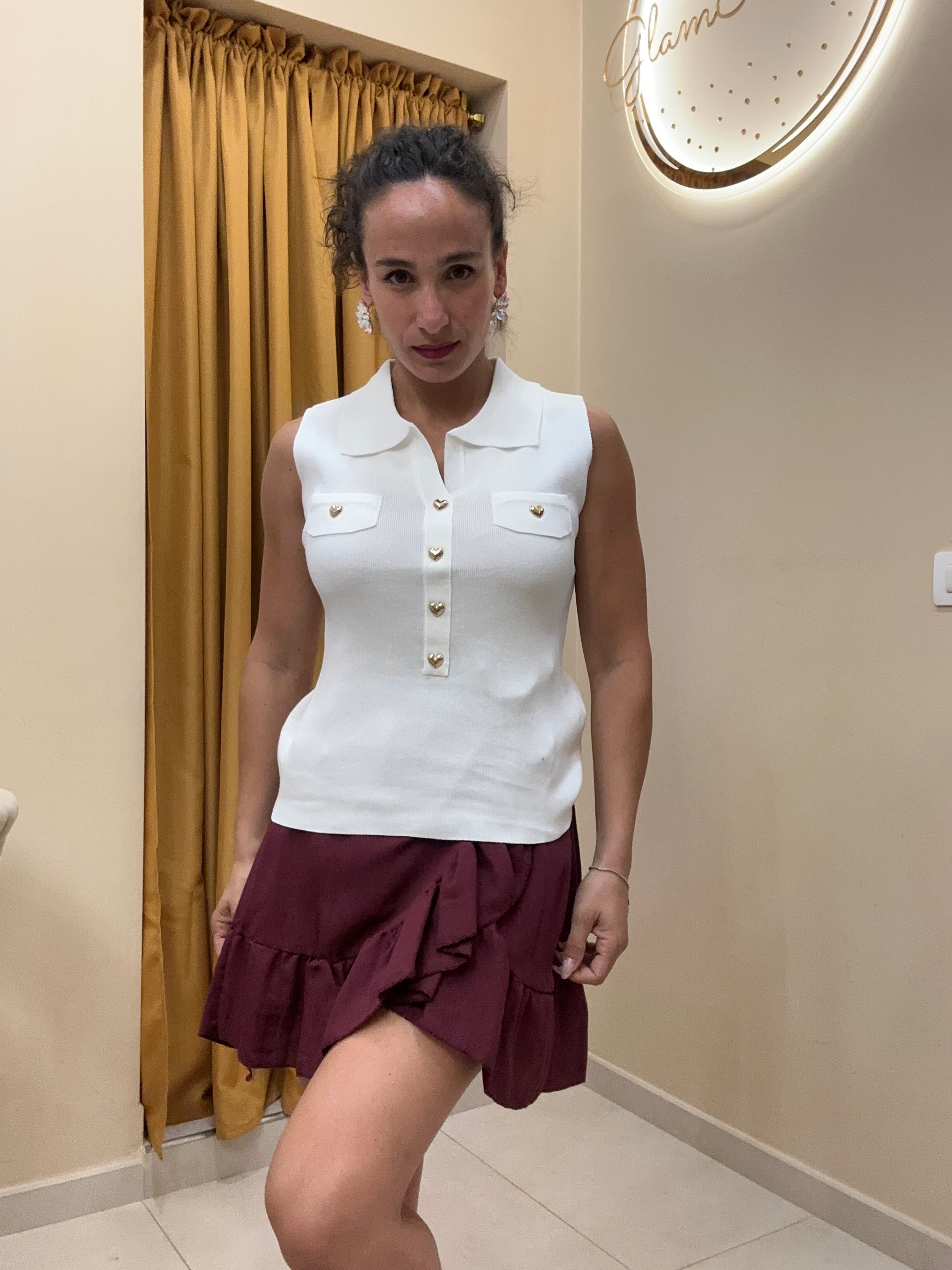 Polo filo cuori