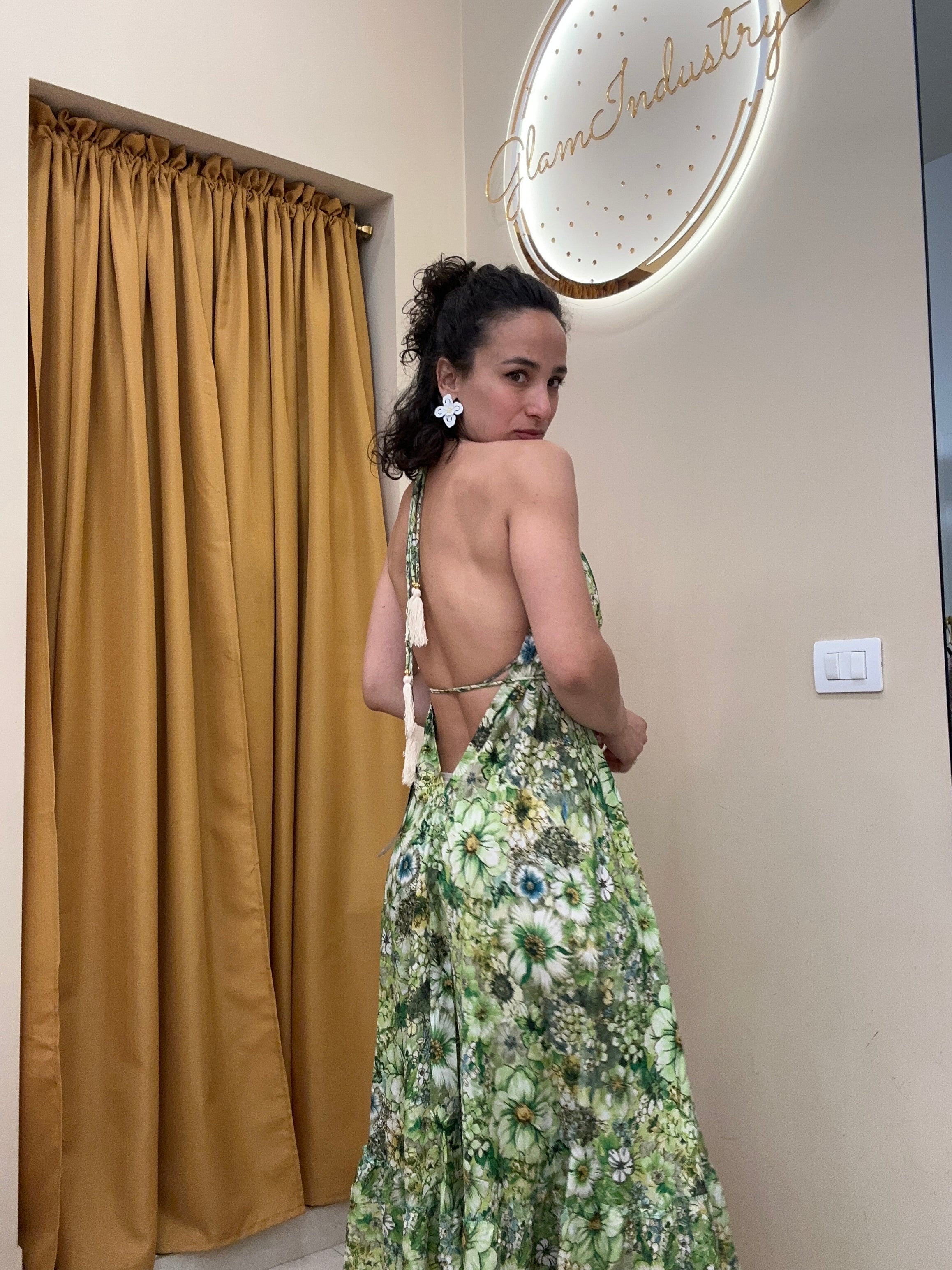 Abito India spettacolare VERDE 203CH