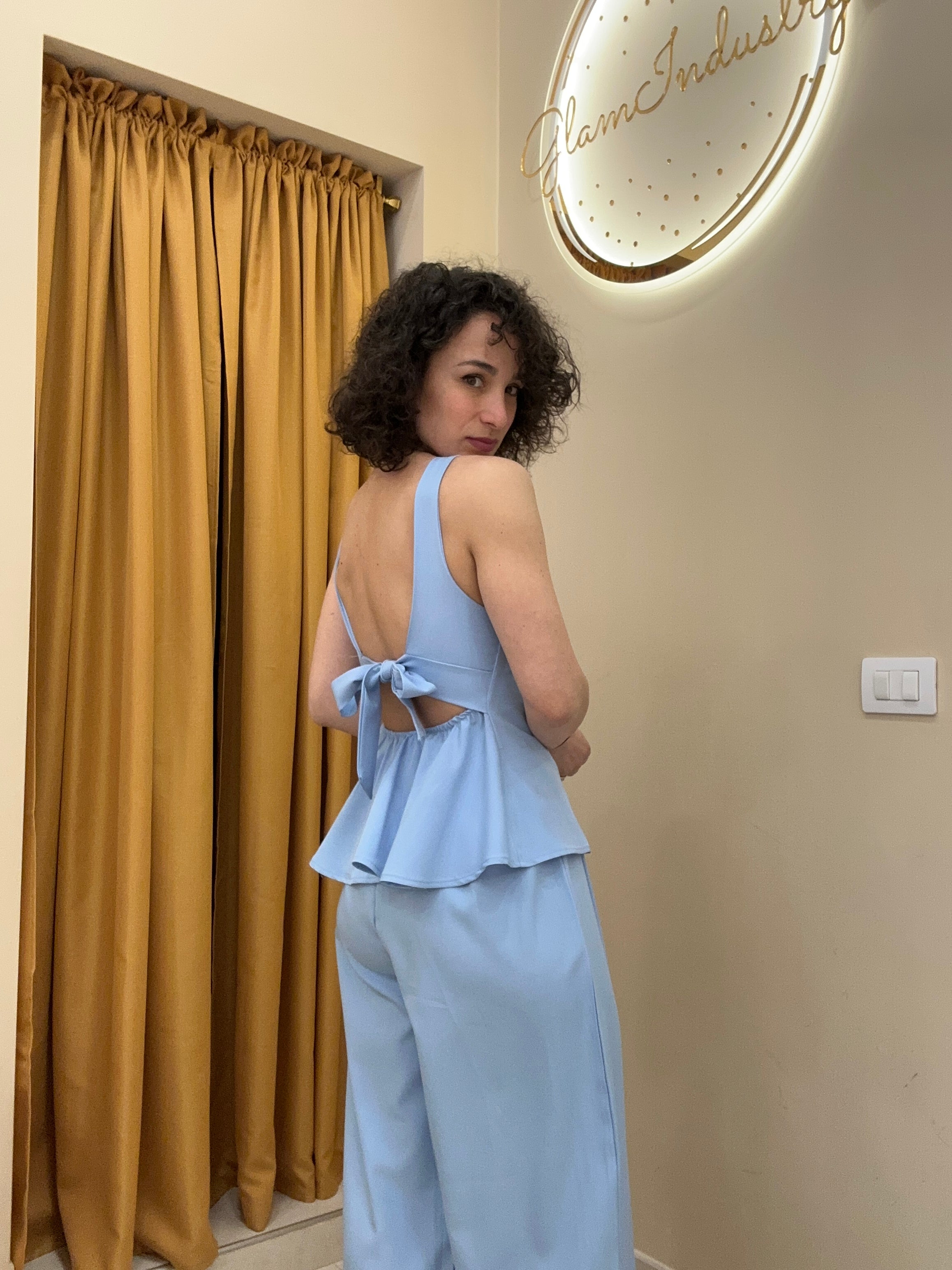 Completo fashion ma low cost celeste