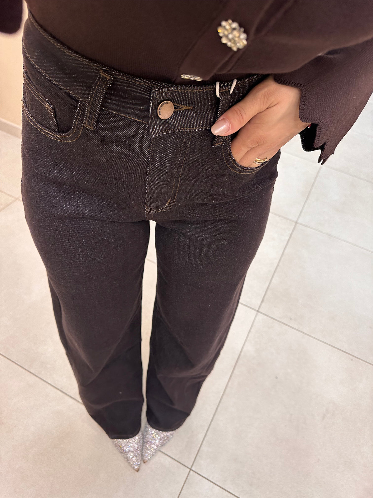 Denim marrron