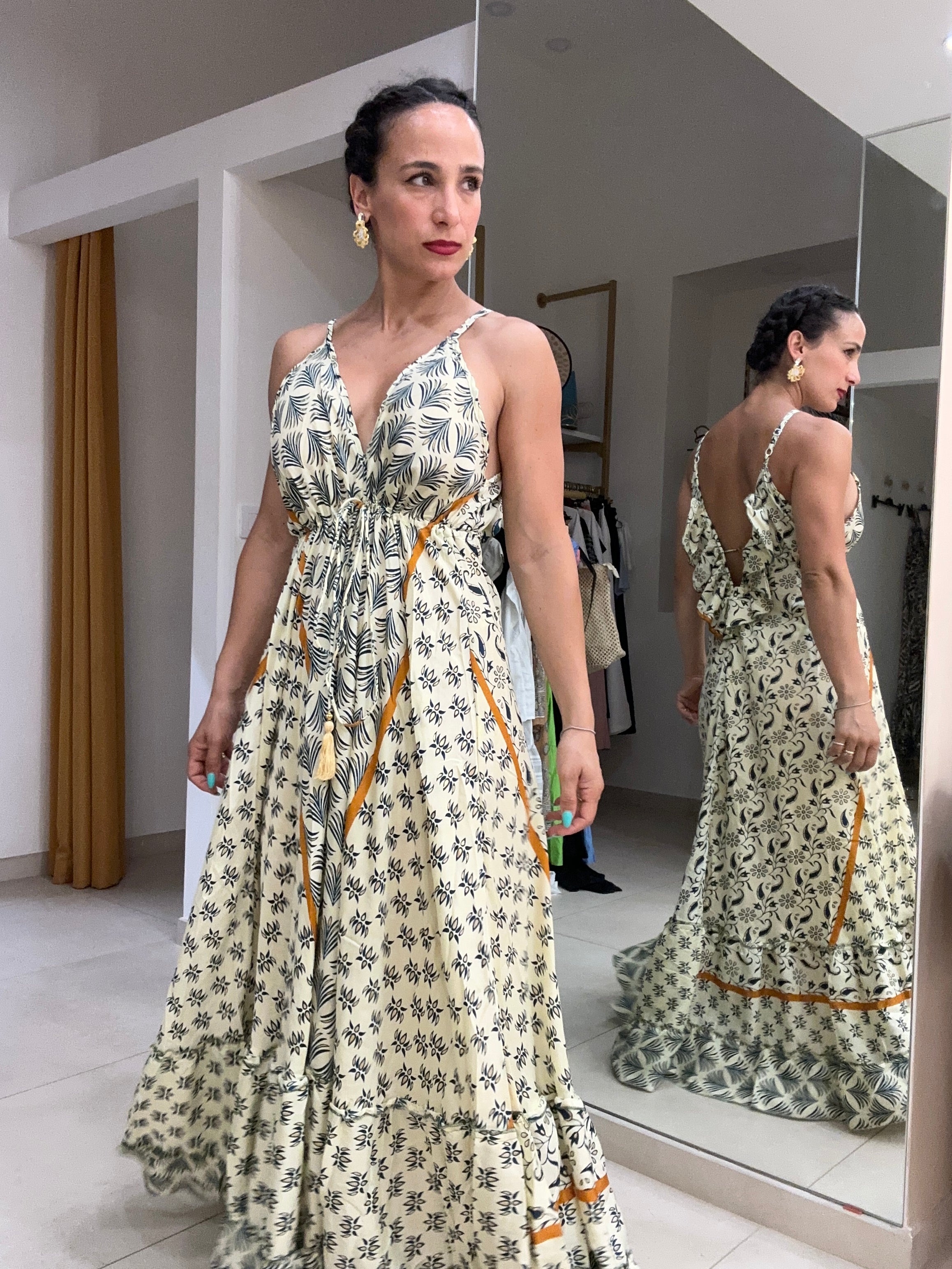 Abito India rouches dett oro 13