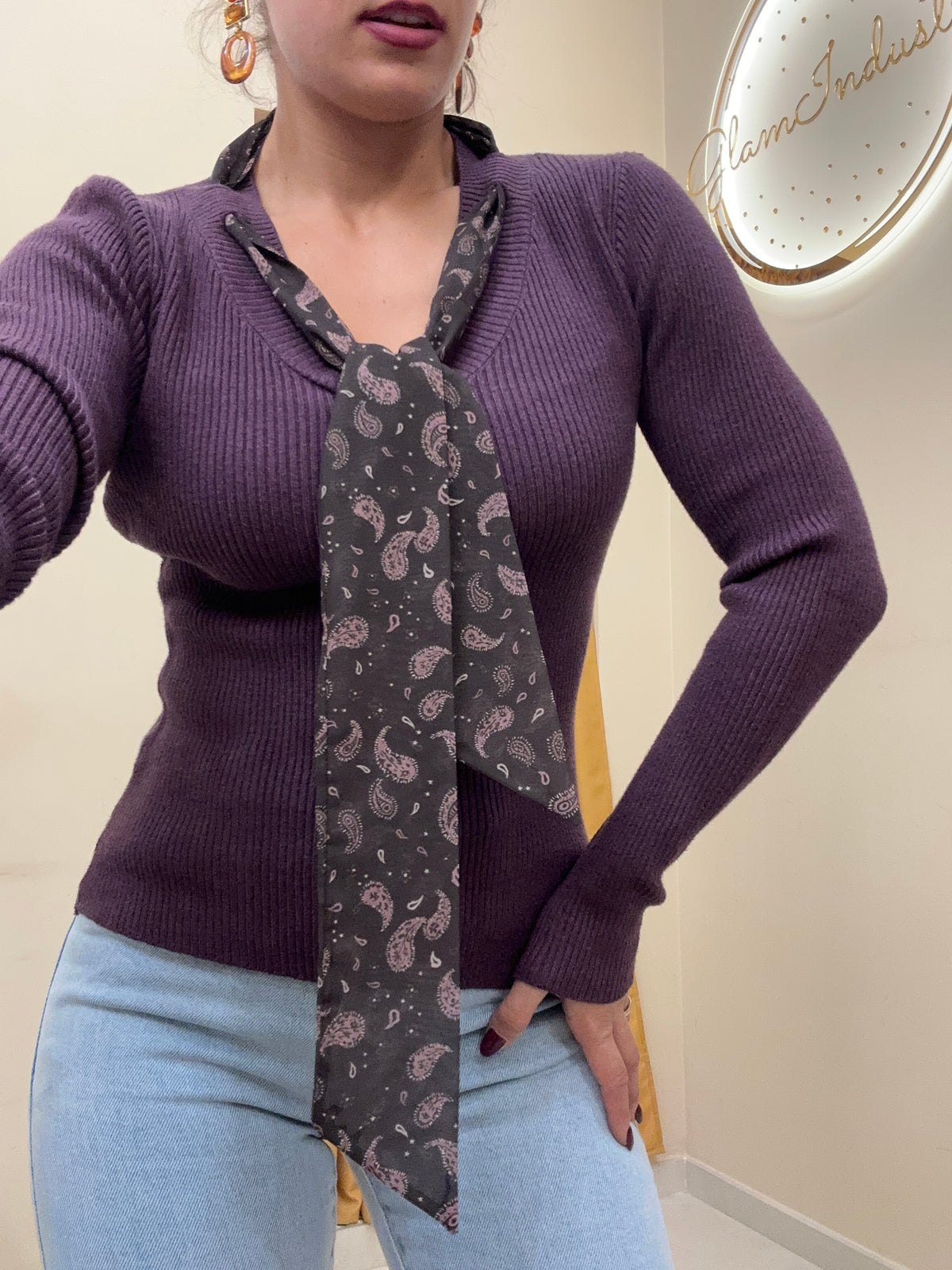 Maglia cravatta