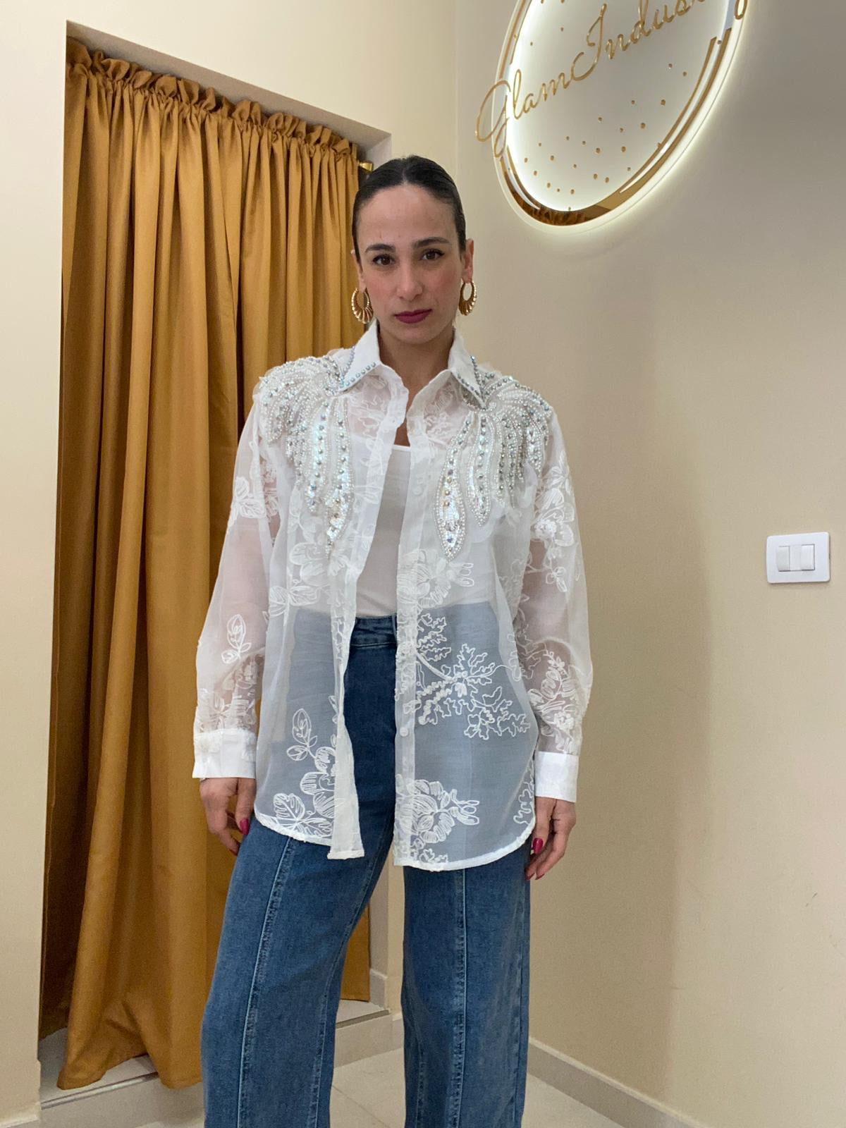 Camicia ali white