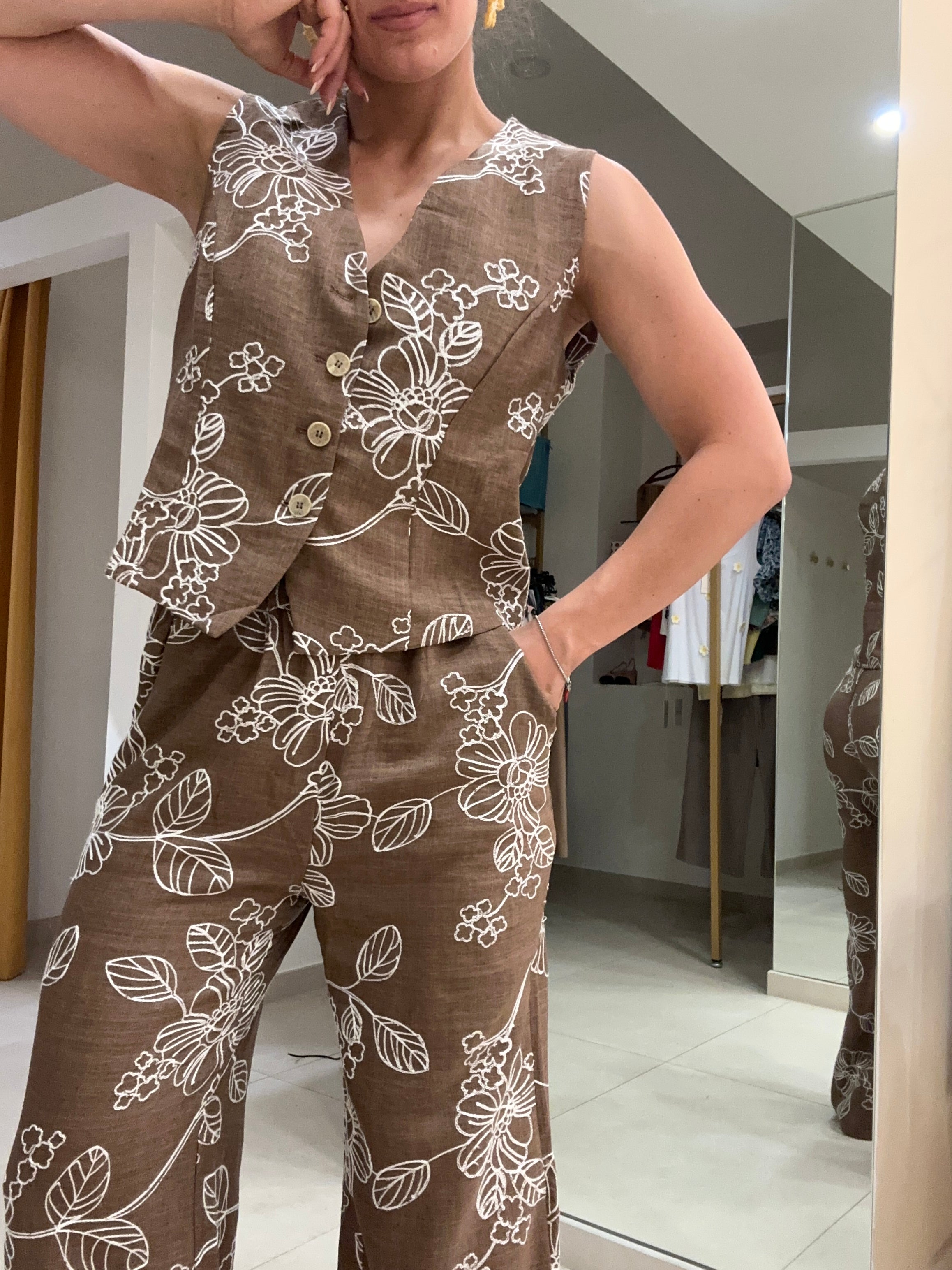 Tailleur fiorato