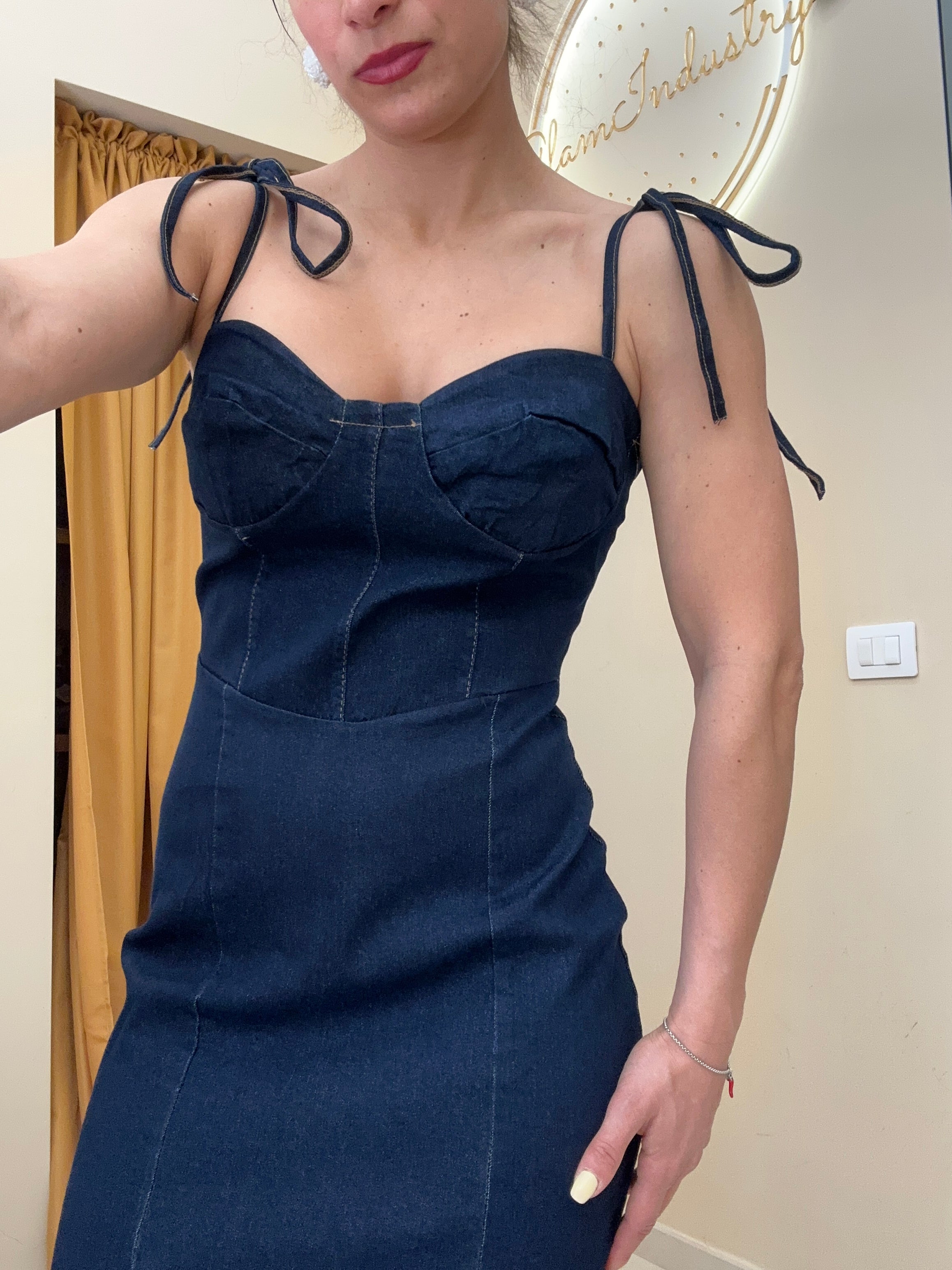 Abito cuore denim