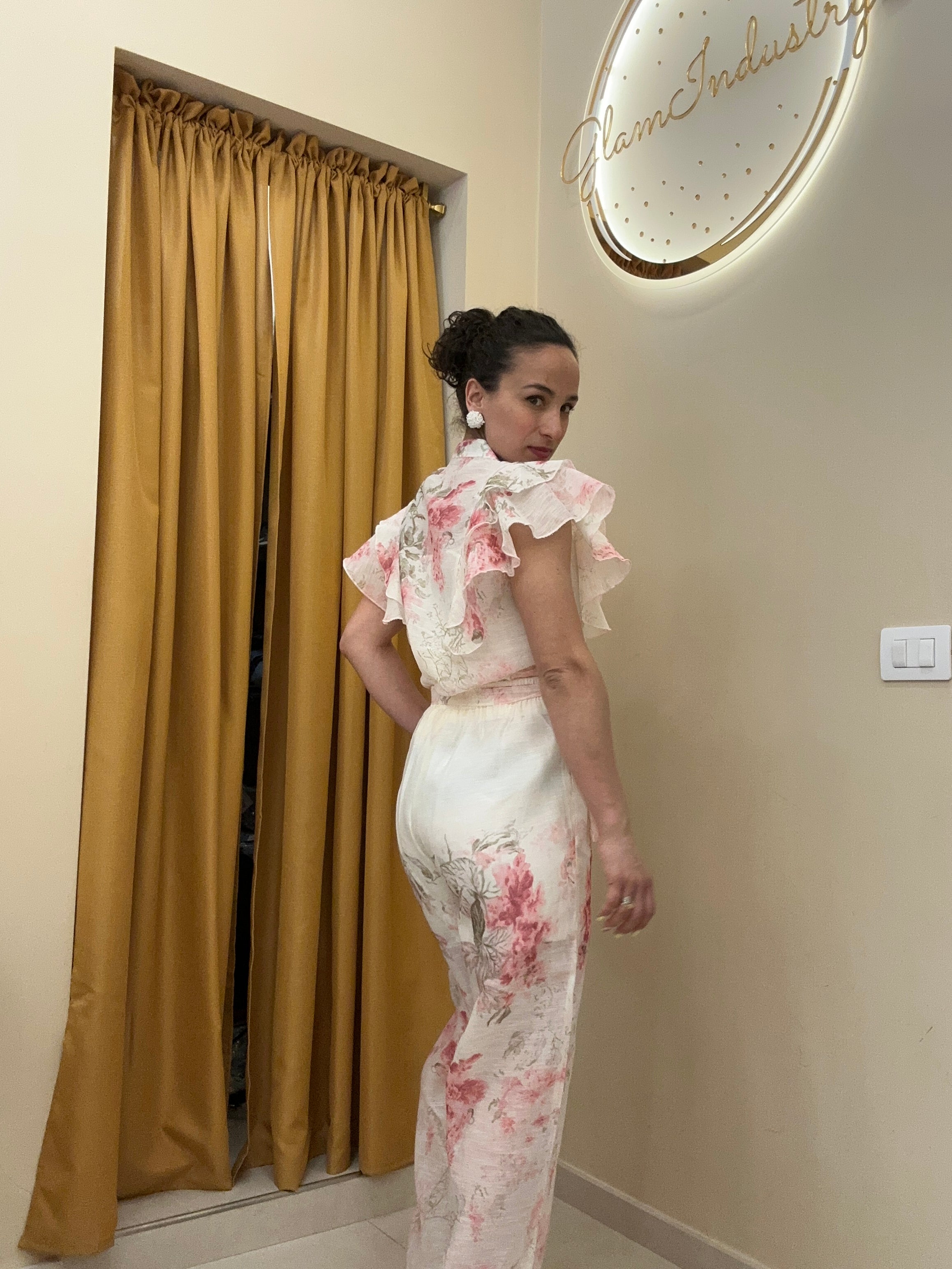 Coordinato rosa pantalone fashion