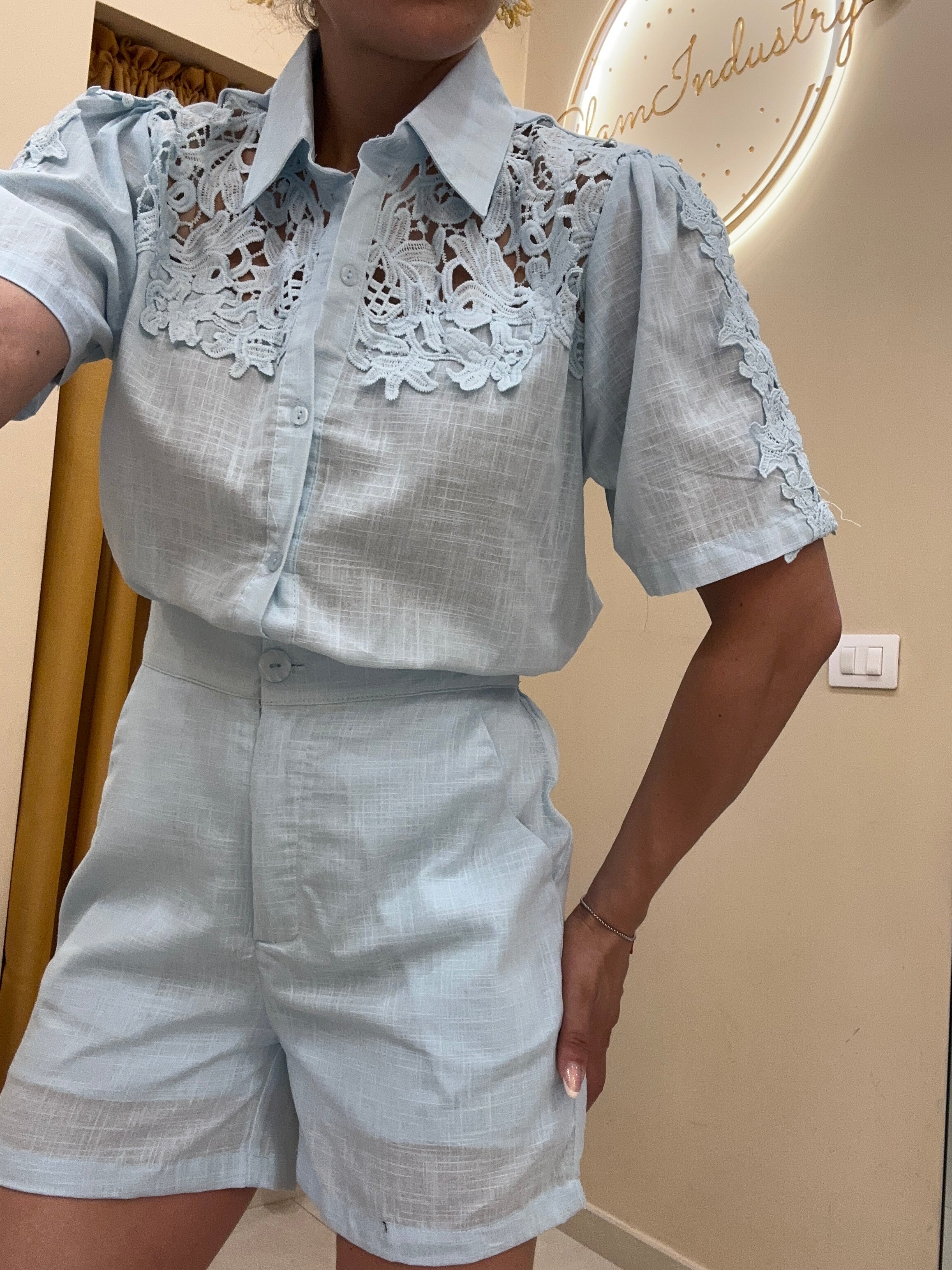 Coordinato con camicia chic