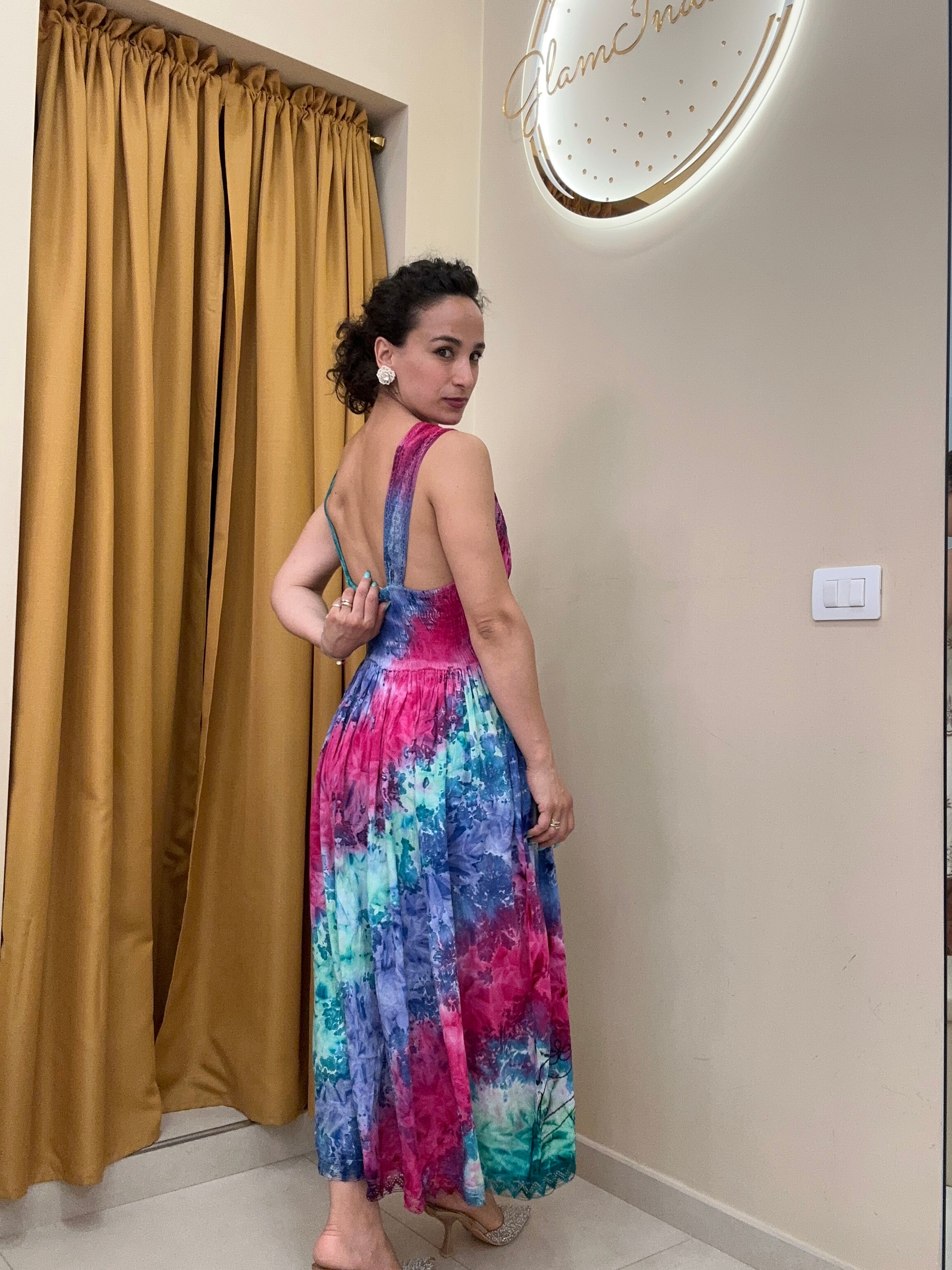 Abito fucsia India