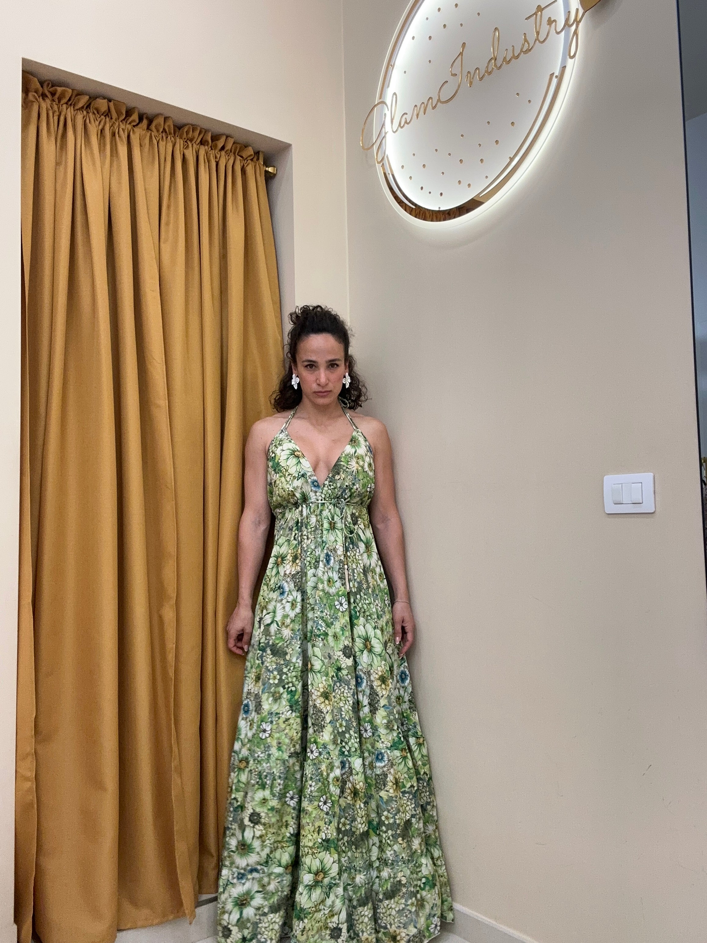 Abito India spettacolare VERDE 203CH