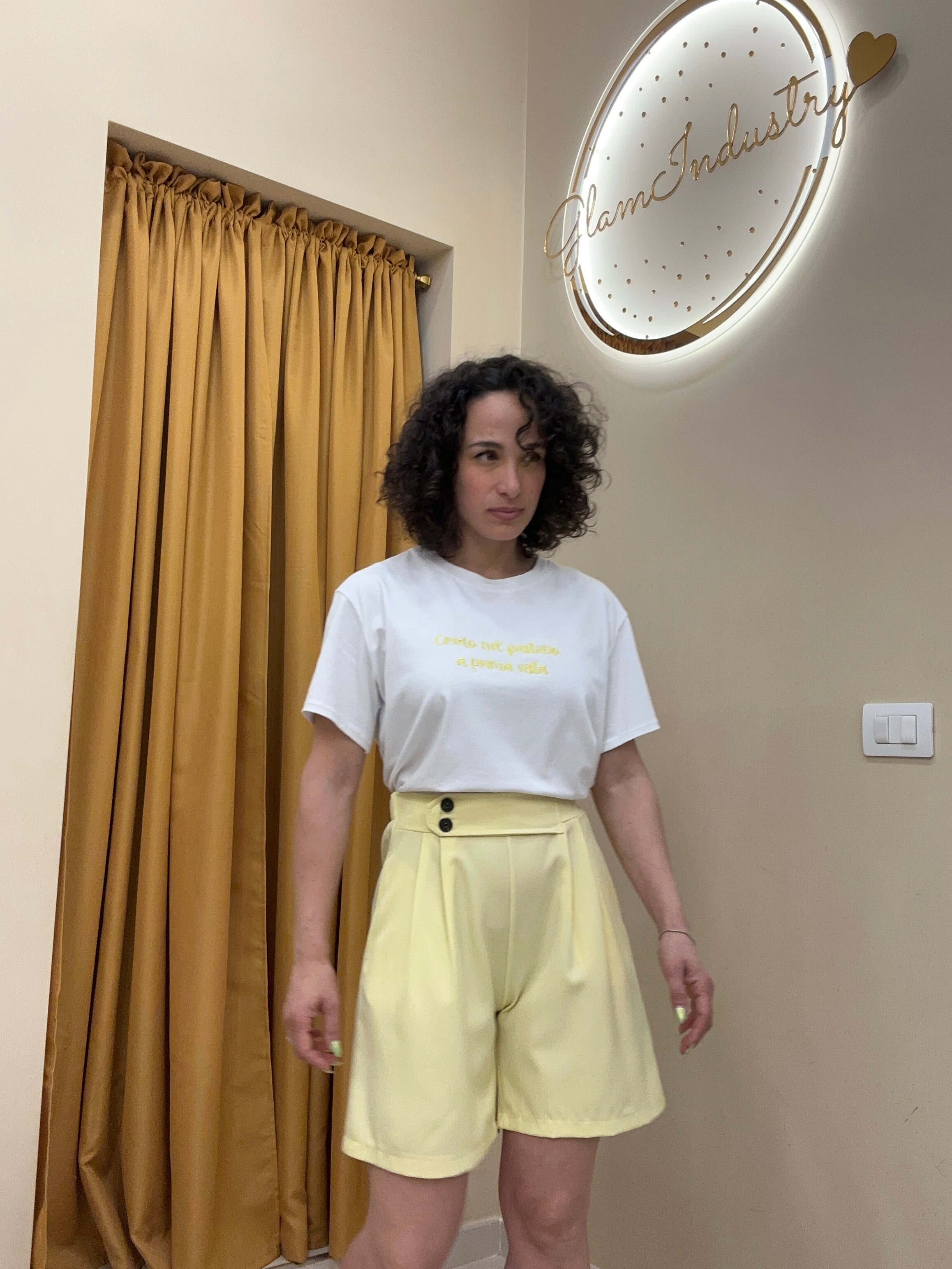 T-Shirt “Anche secondo me ho ragione io” giallo