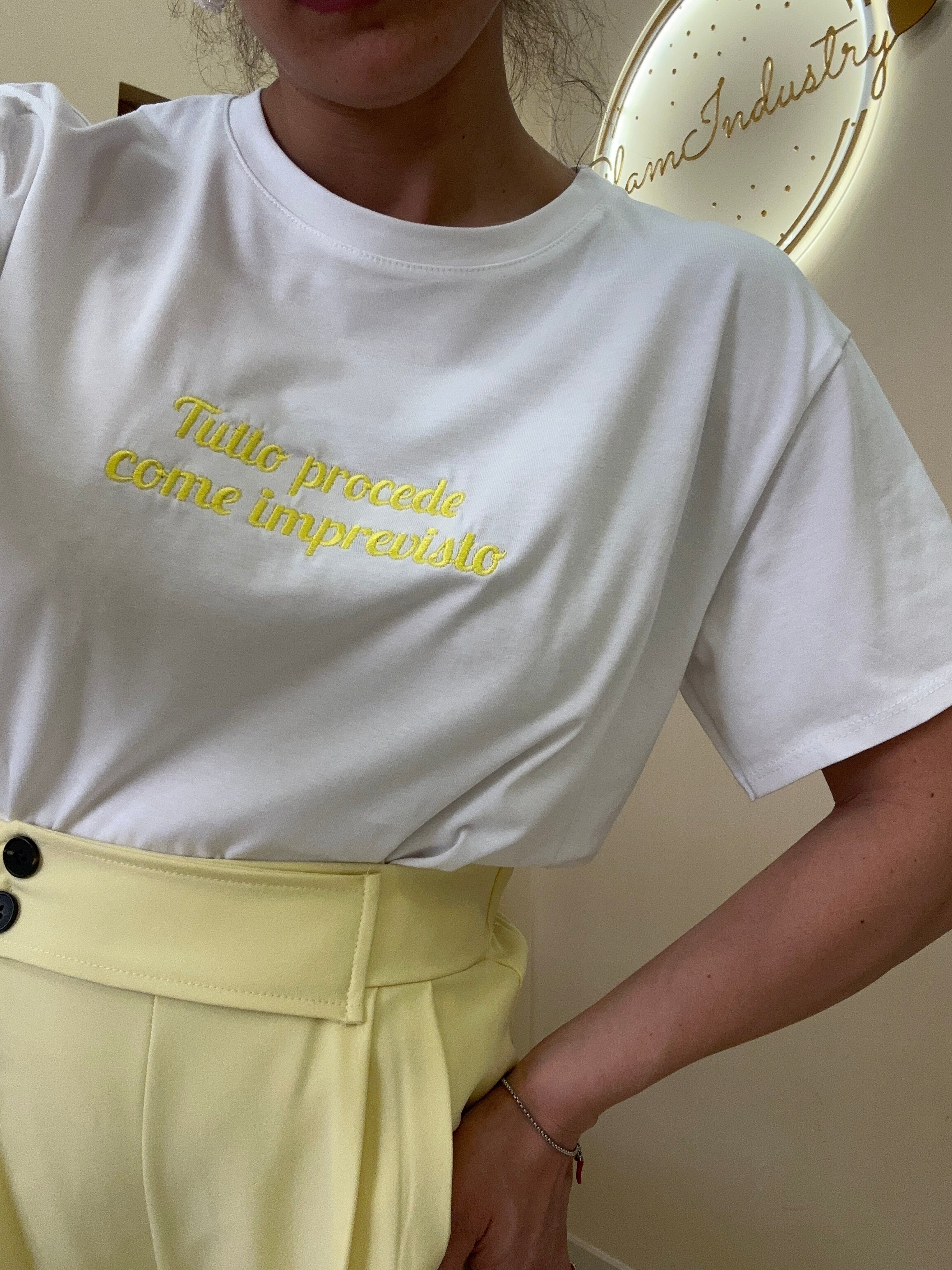 T-Shirt IMPREVISTO GIALLO