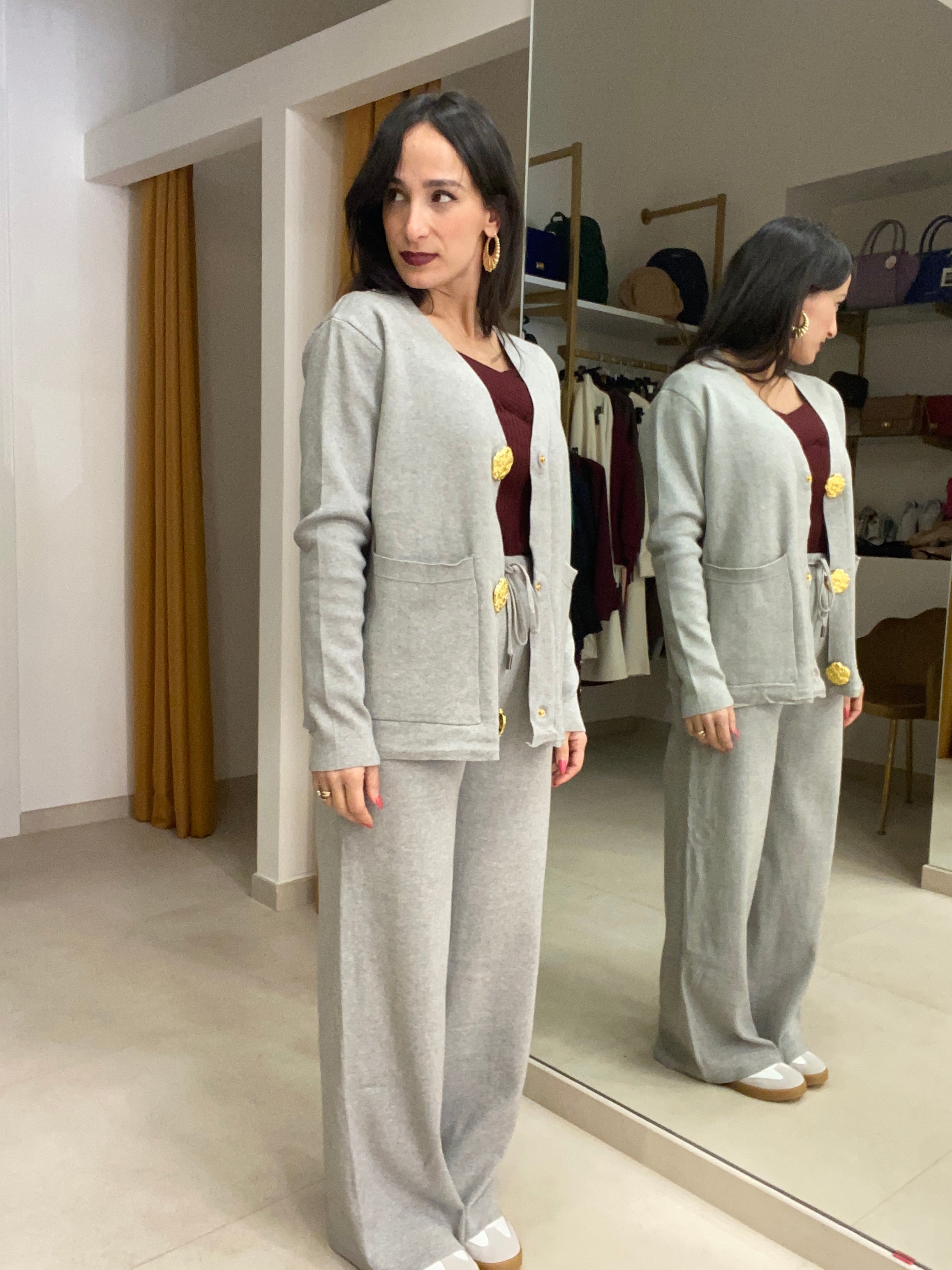 Coordinato bottoni oro