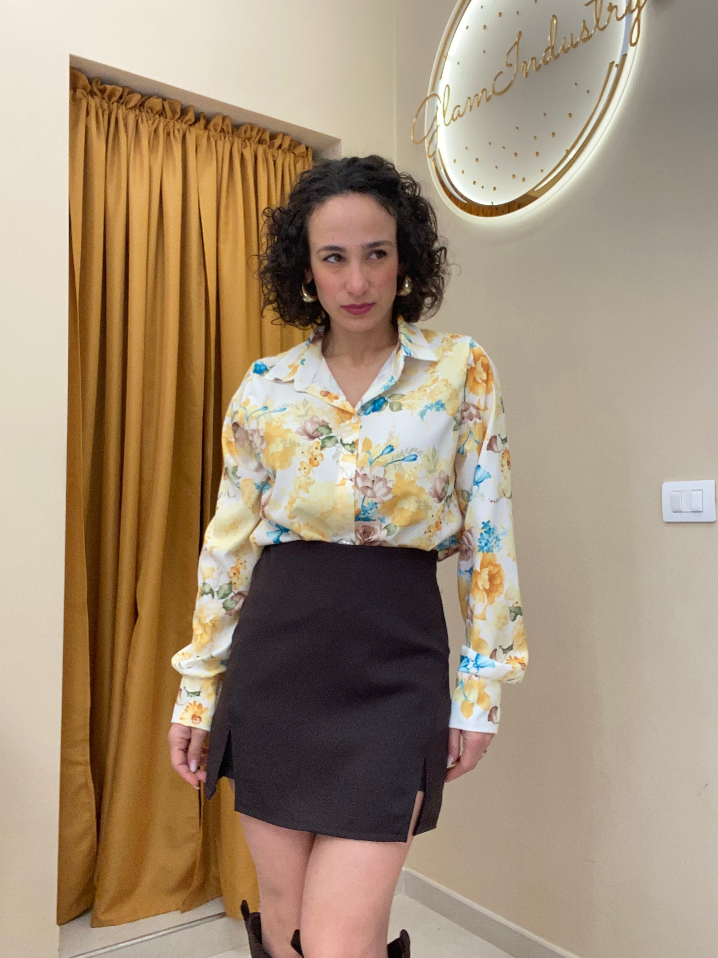Camicia primavera gialla