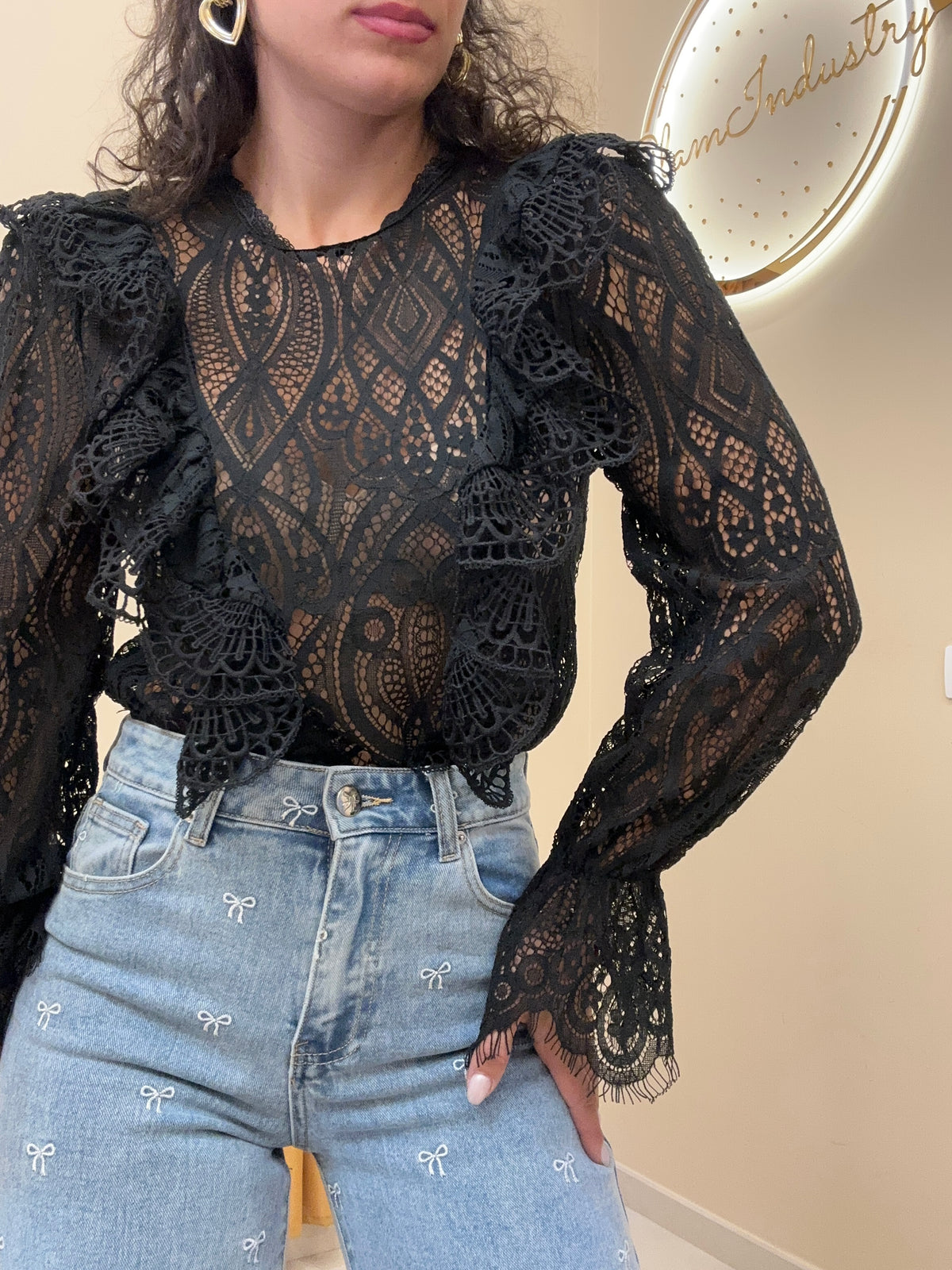 Blusa rouches dama