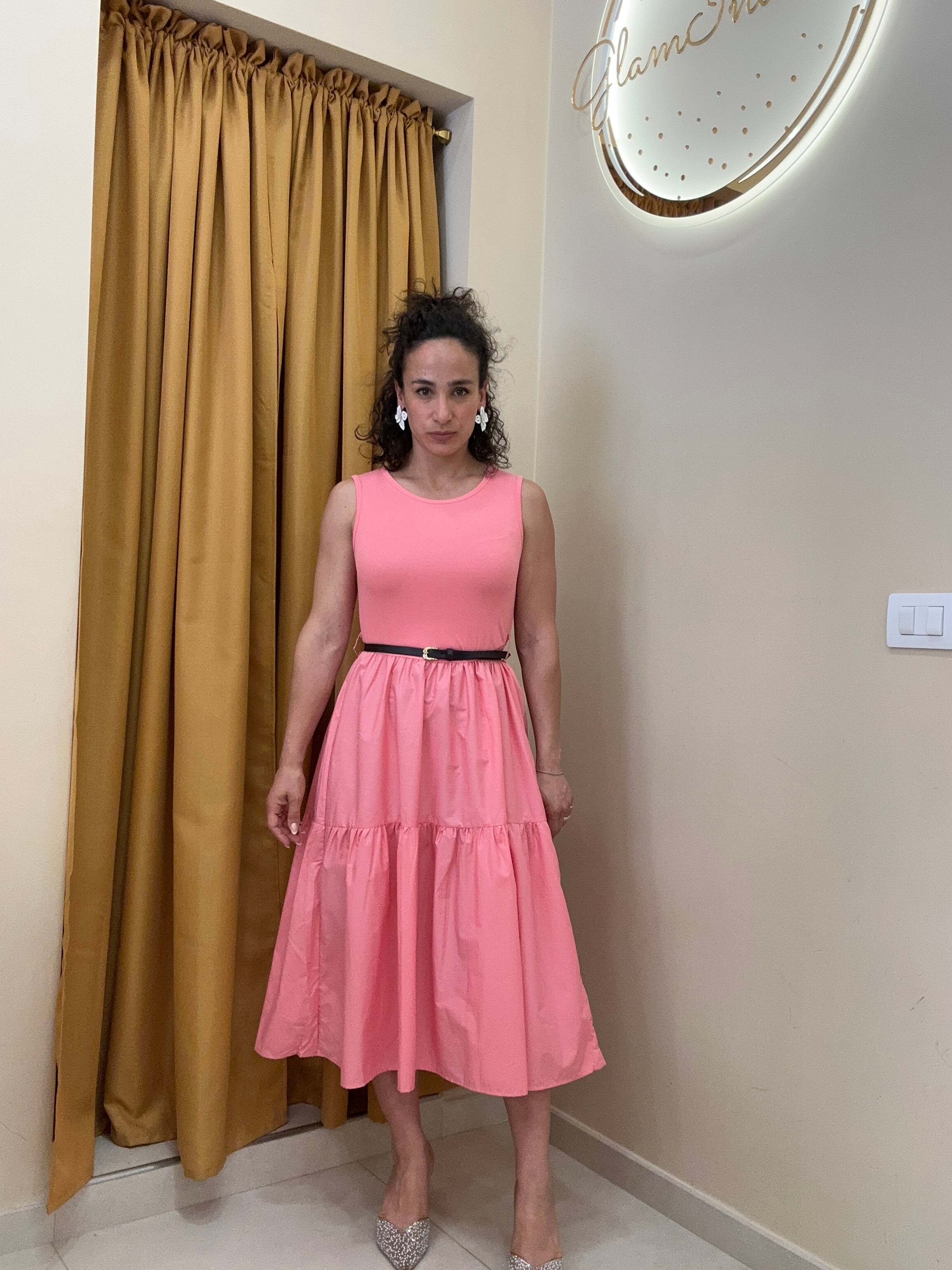 Abito Anna con canotta ROSA