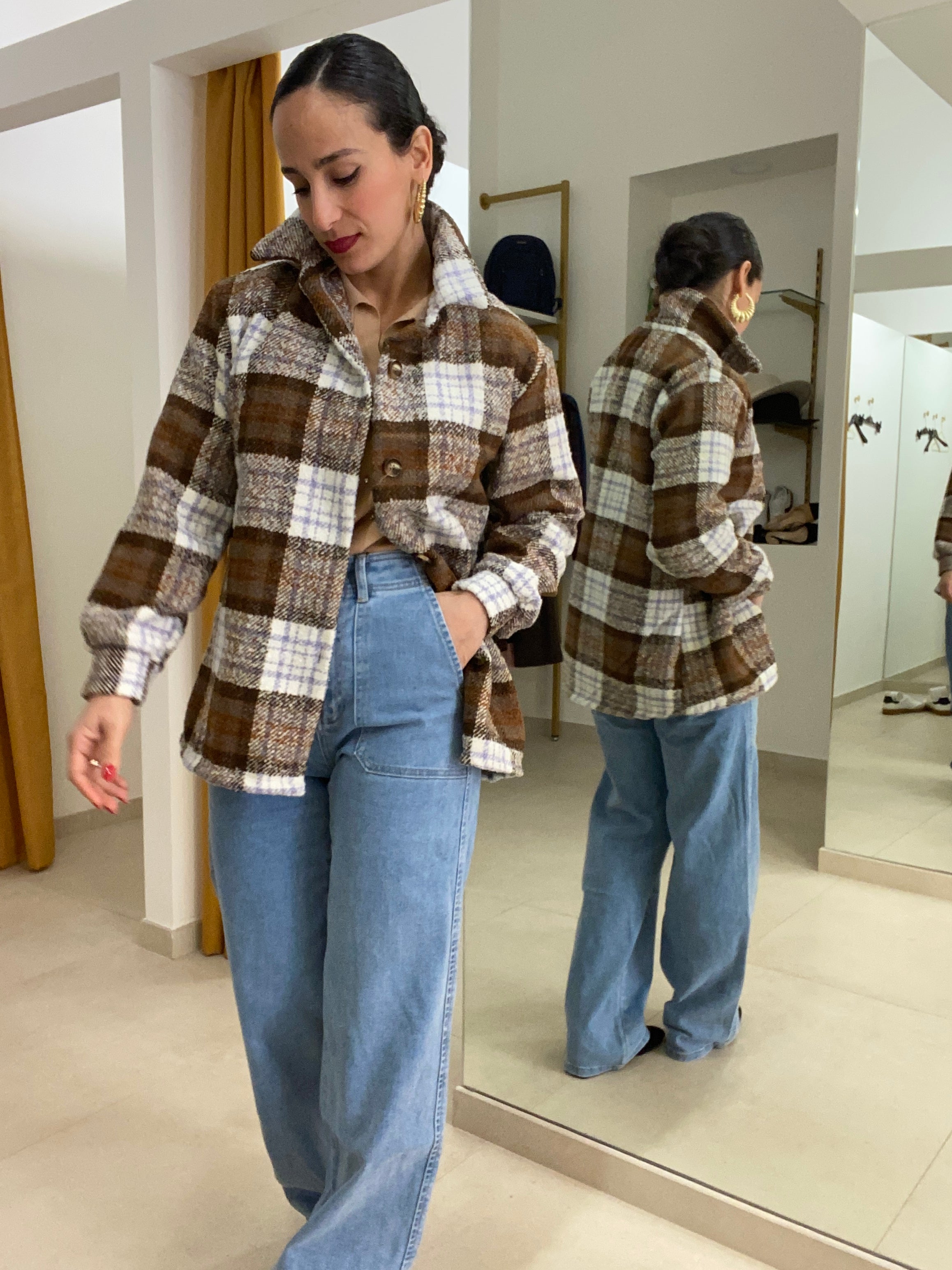 camicia/cappottino in boucle