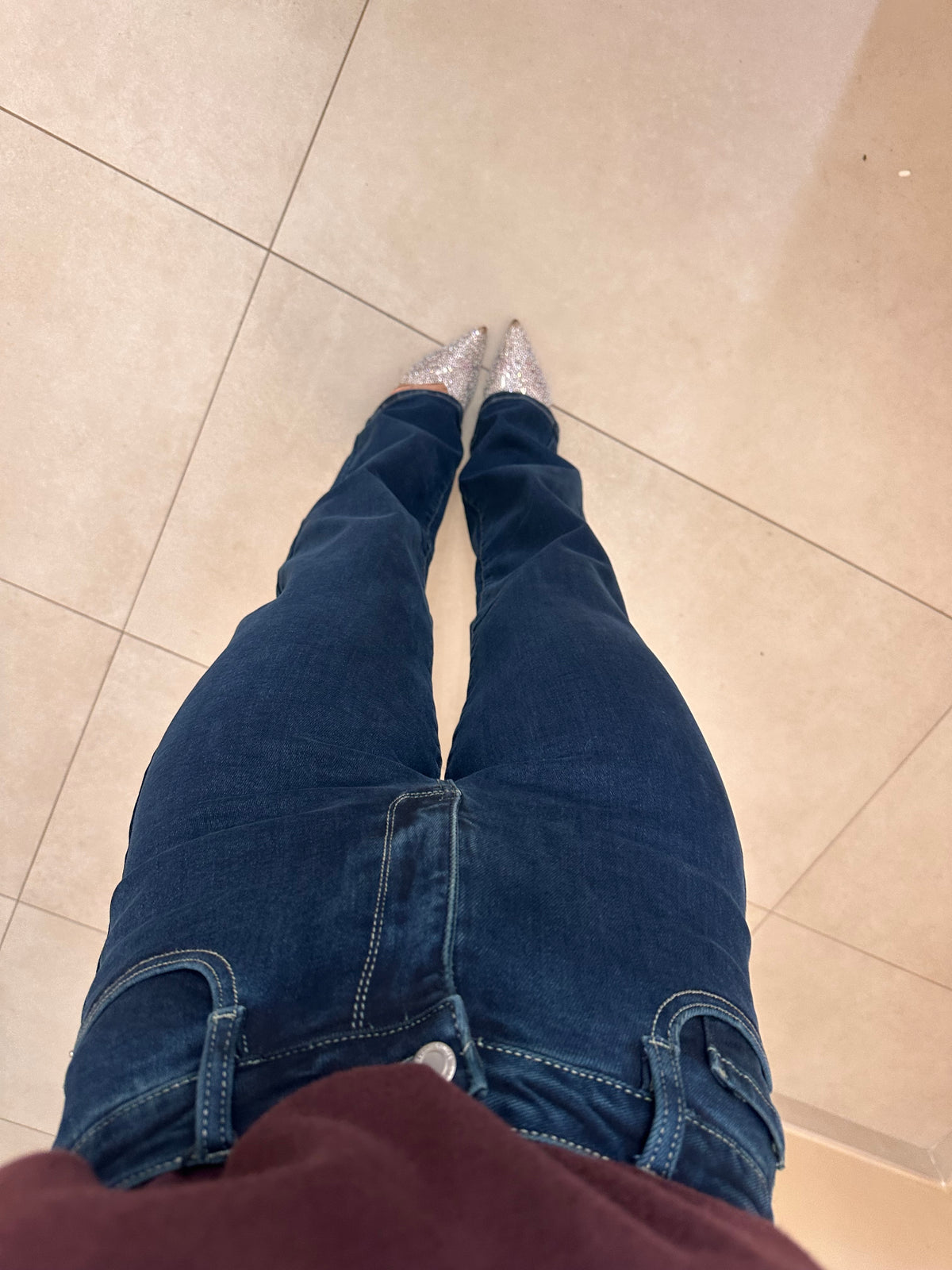 Denim blu particolare