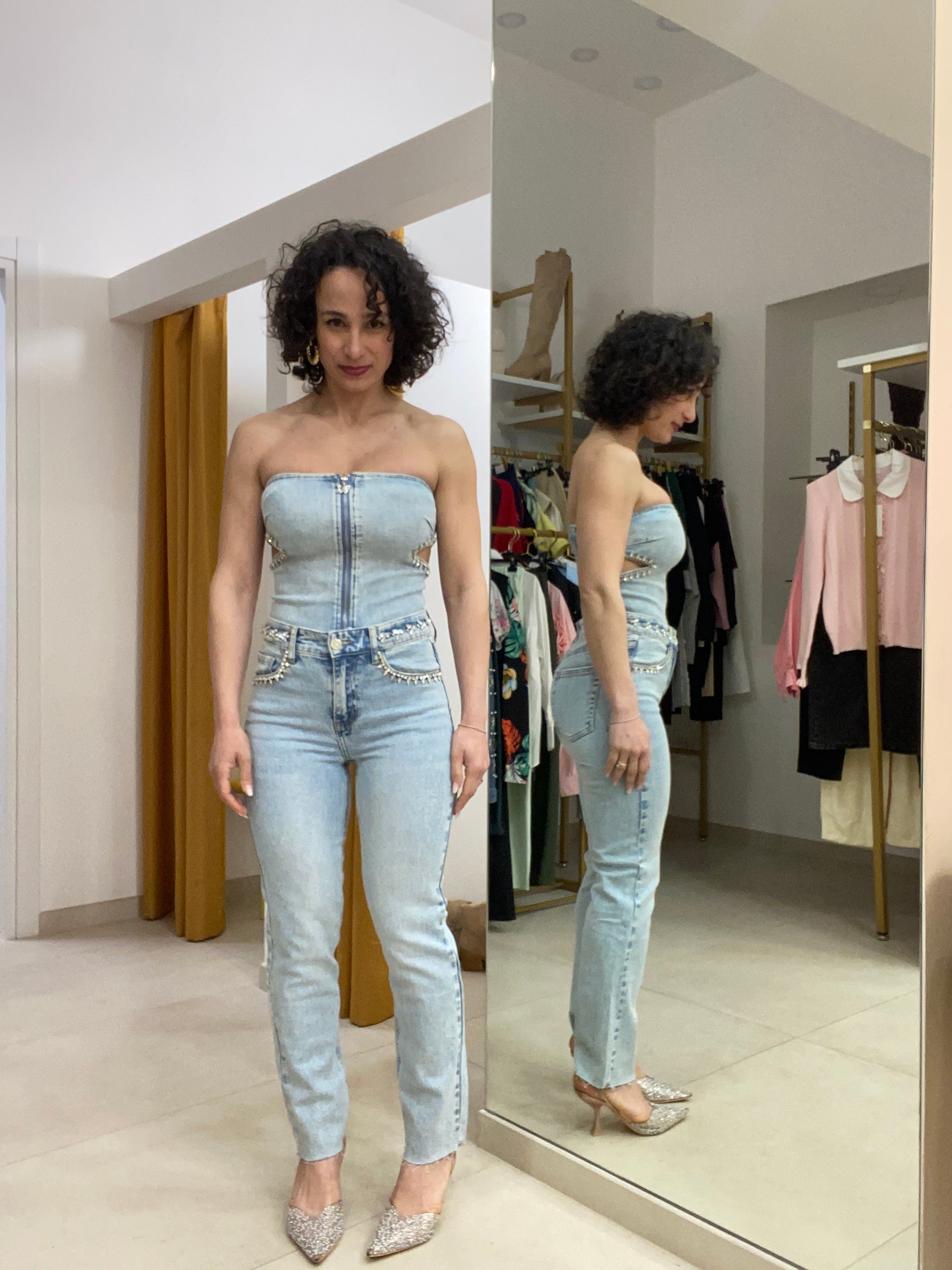 Jeans+Bustino brillantini