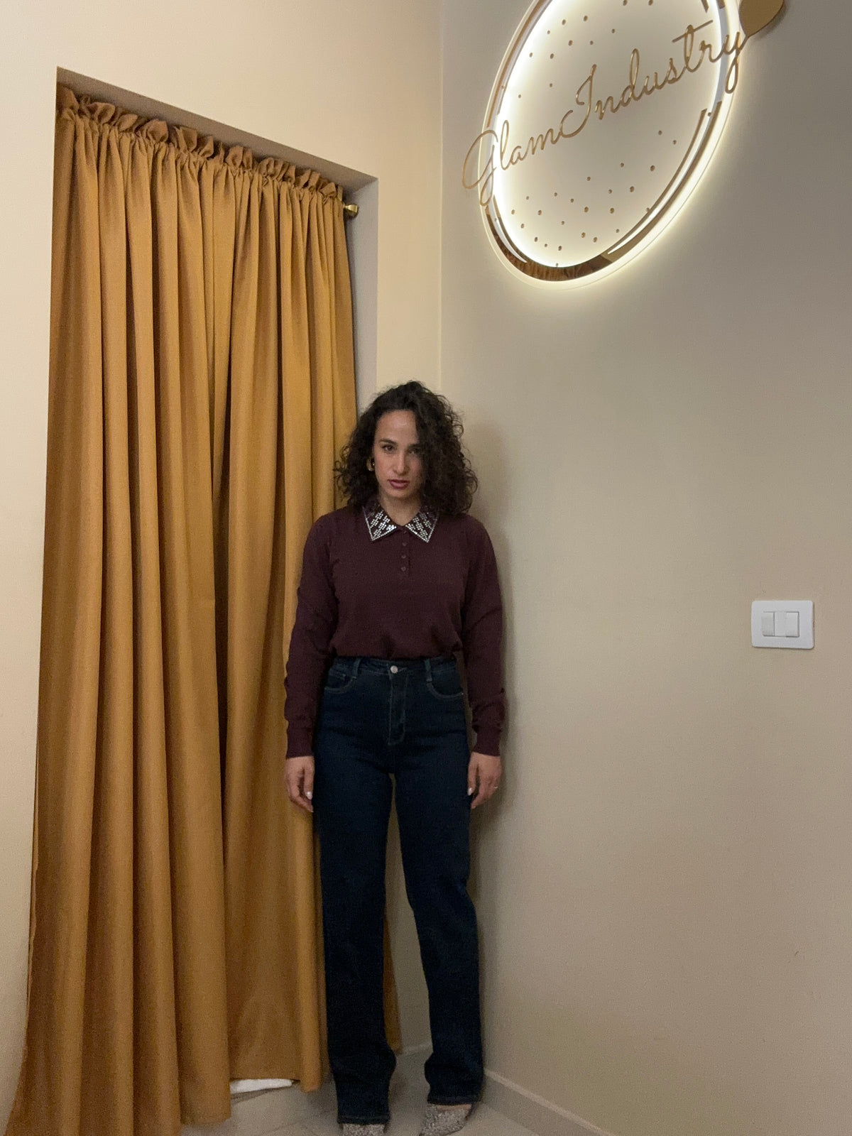 Denim blu particolare