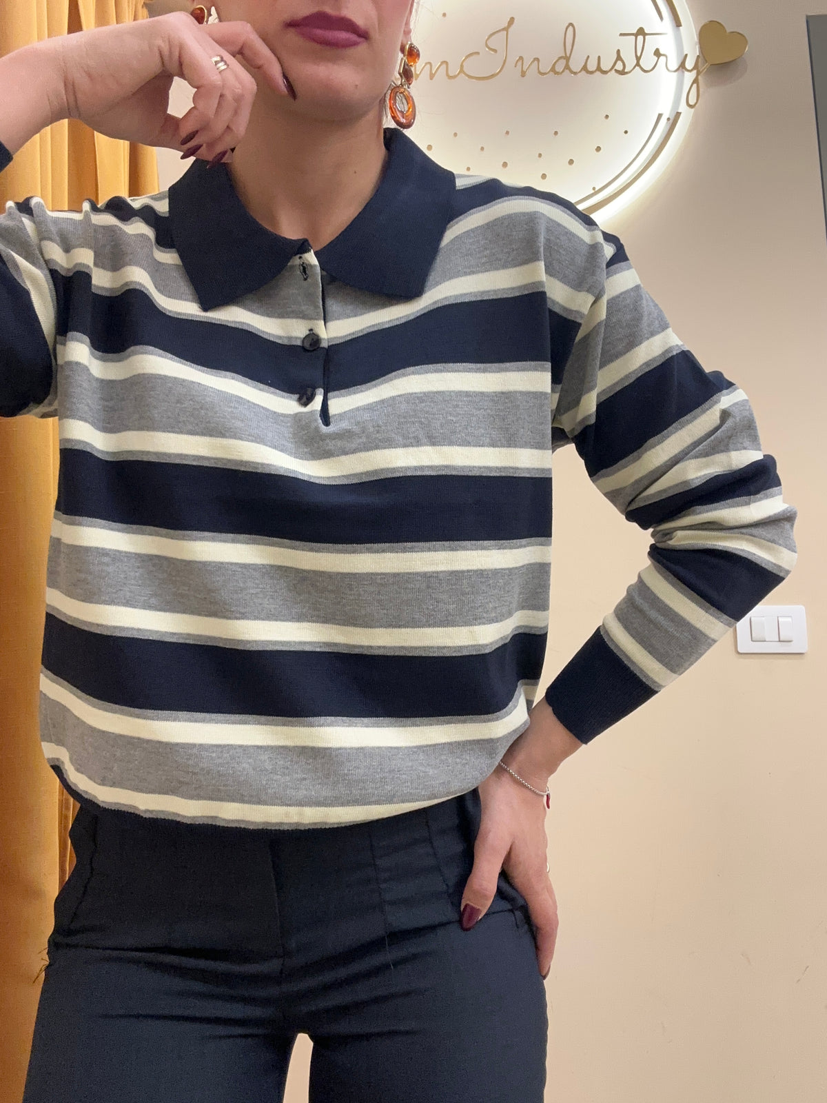 Polo uomo rigata