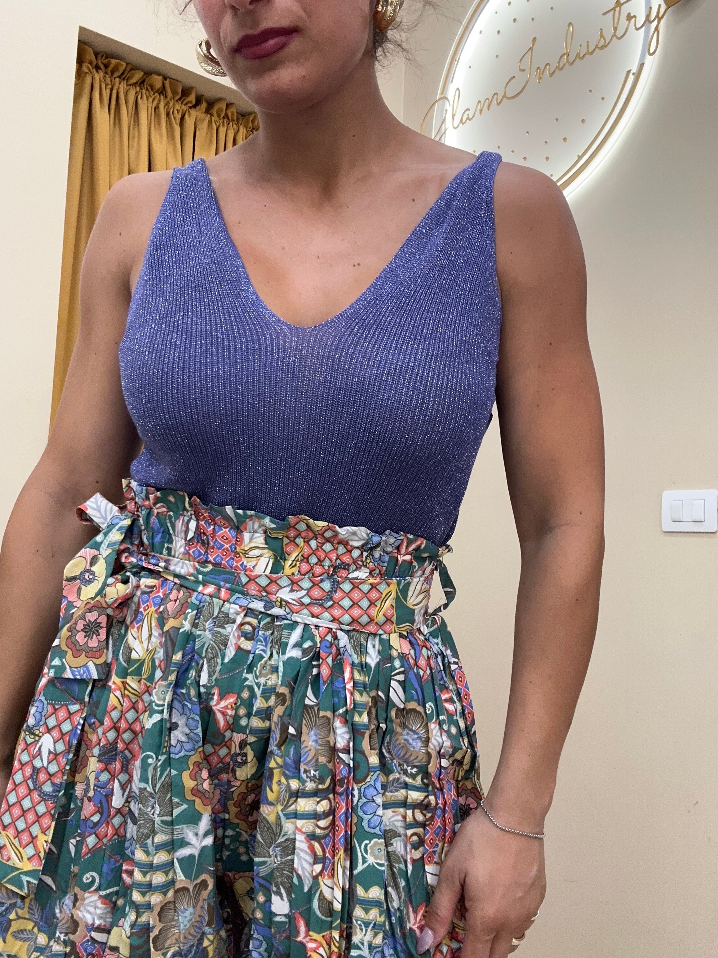 Top dettaglio lurex