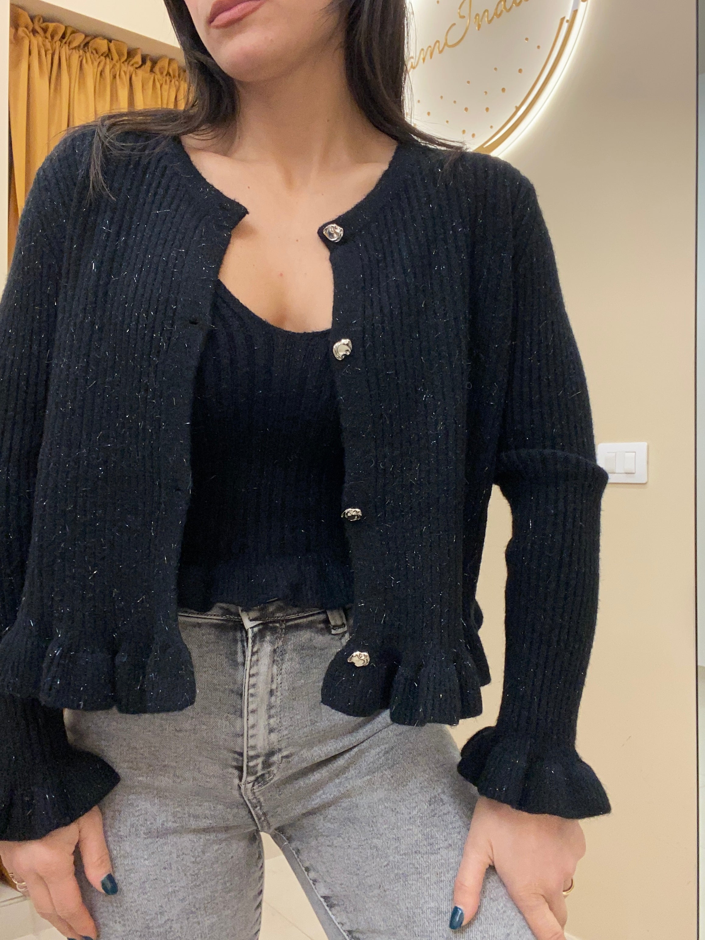 Twin set nero Rouches