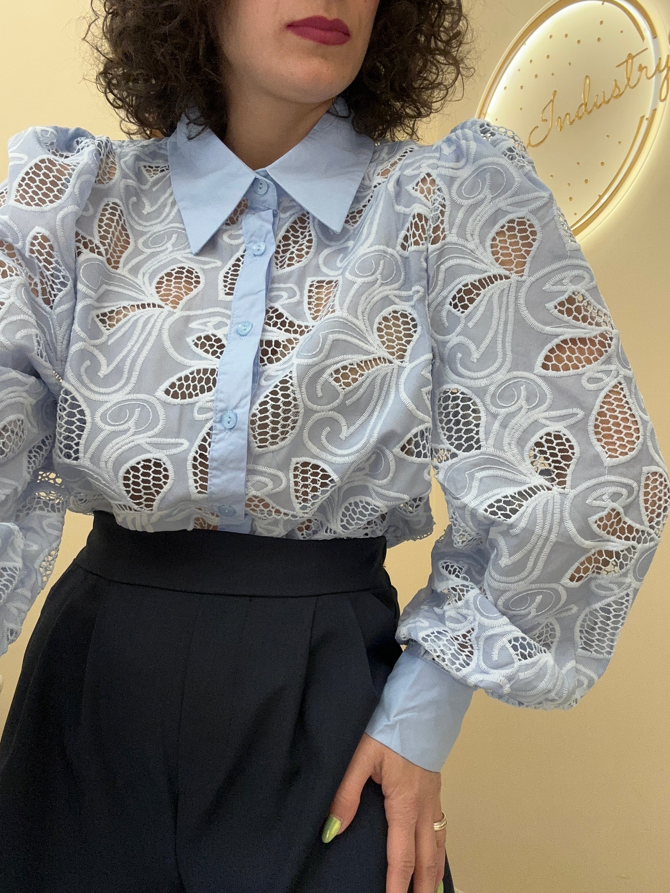 Camicia Cesare celeste