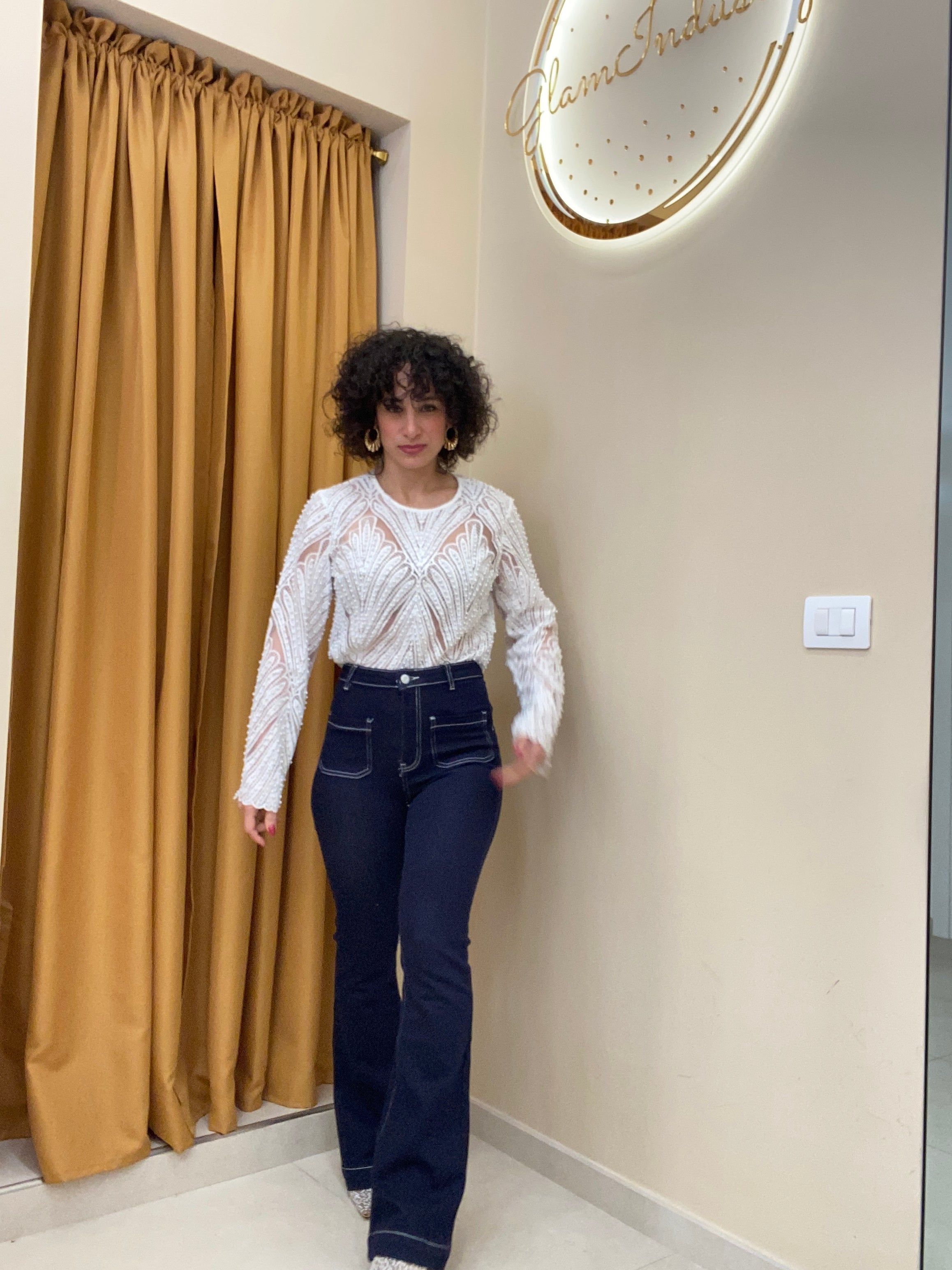 Denim cuciture bianche