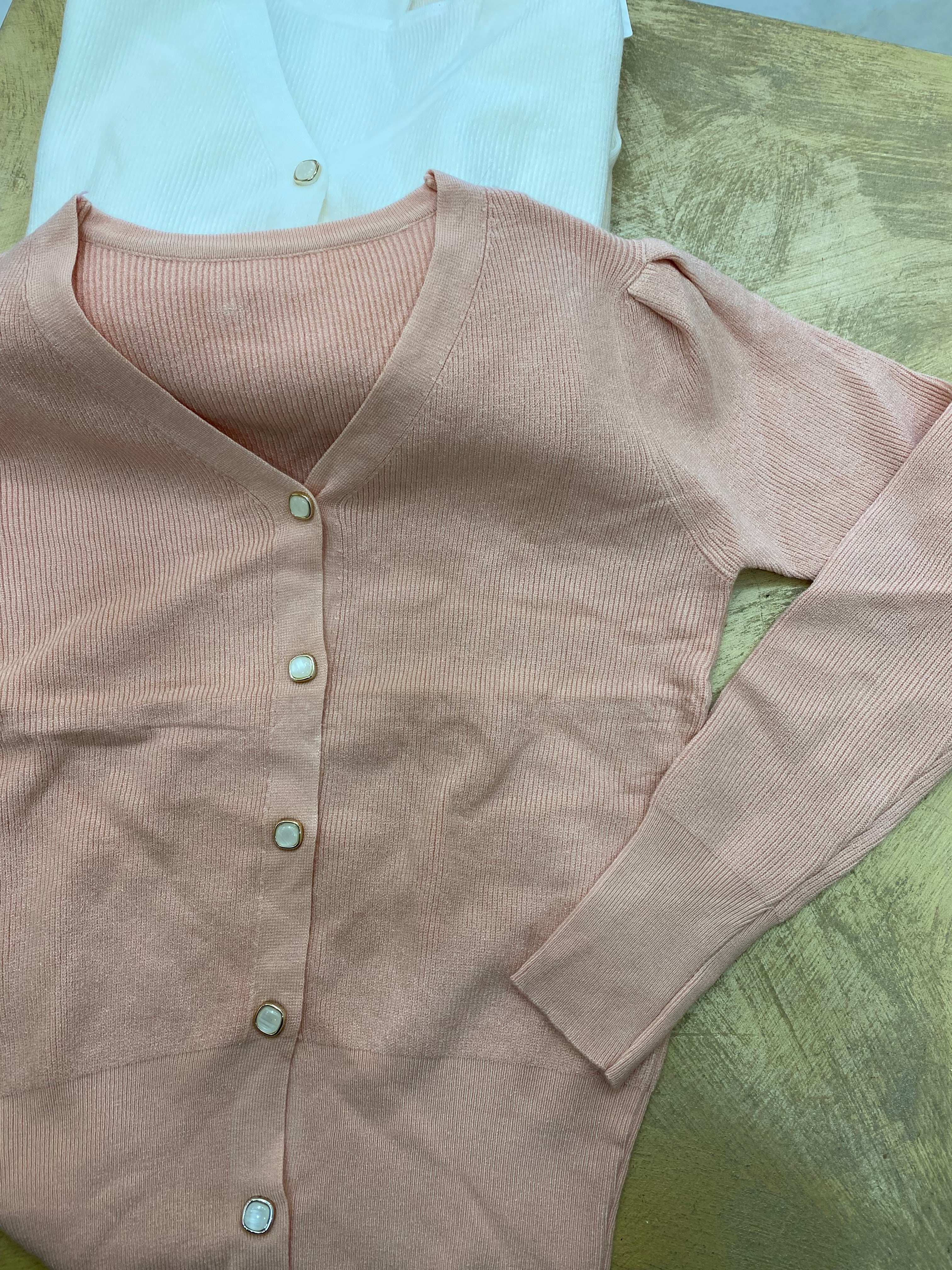 Cardigan leggero sbuffo