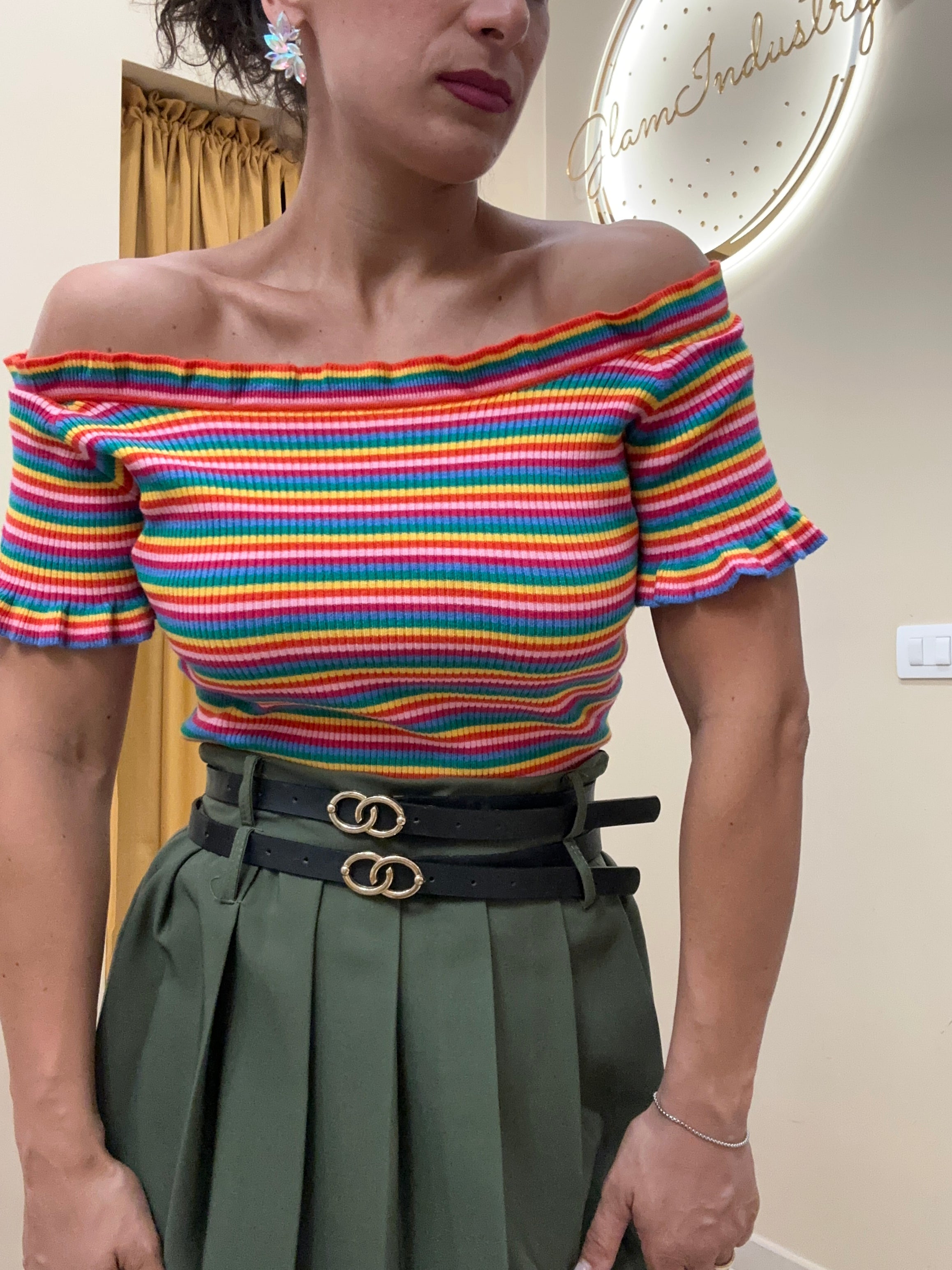 Maglia filo rigata