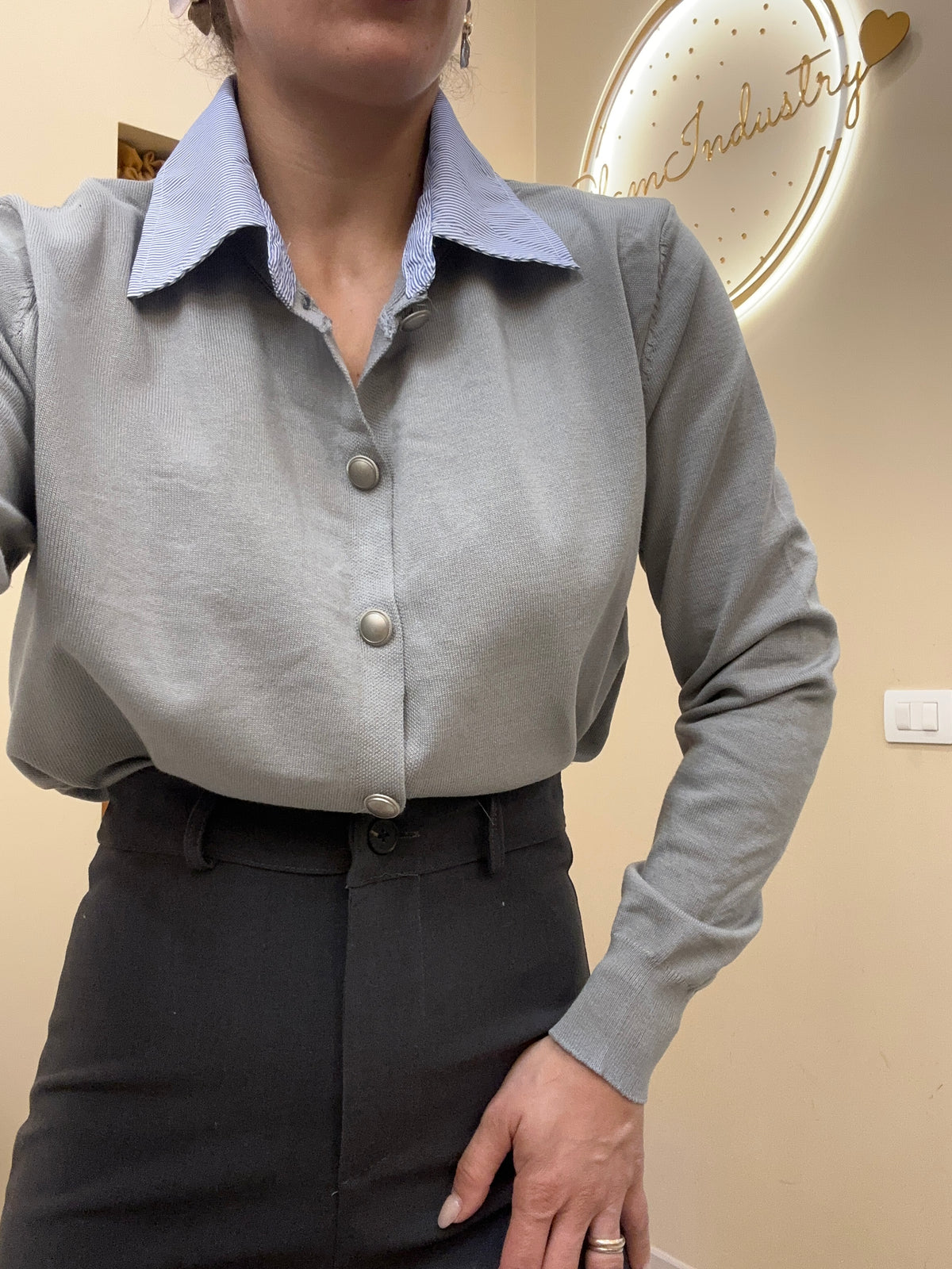 Cardigan con colletto
