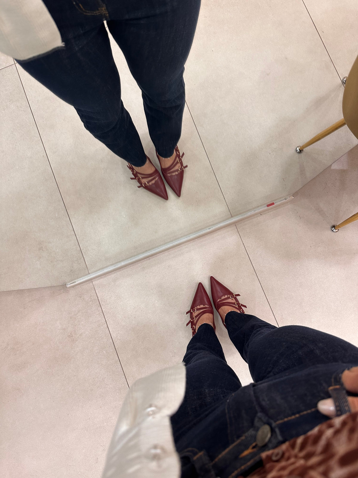 Slingback bordeaux 2761