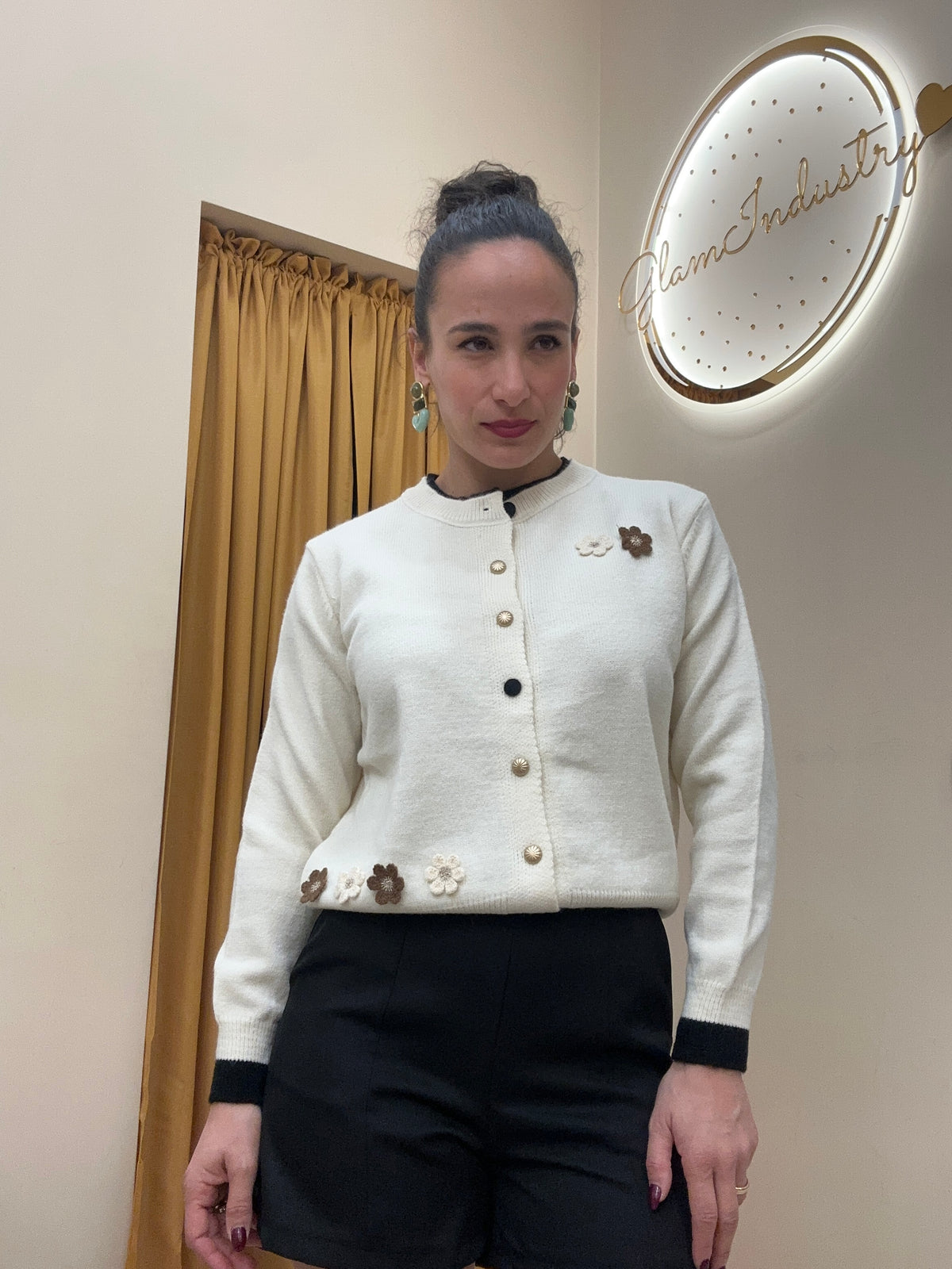 Cardigan margheritina