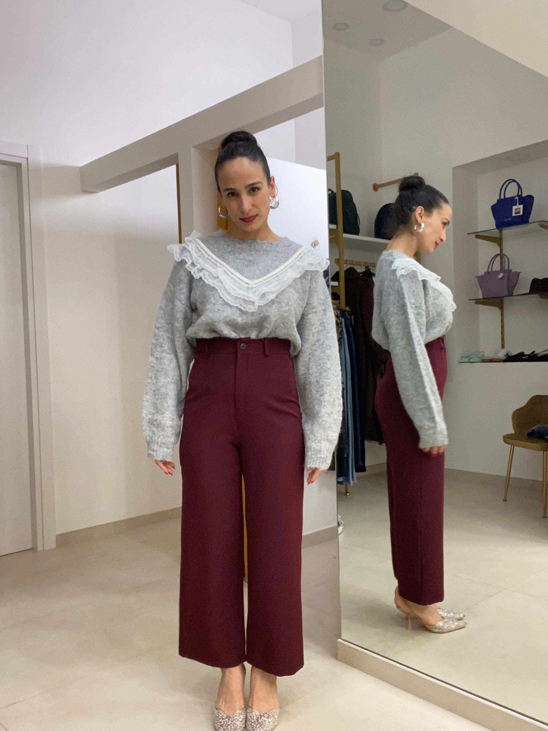 Pantalone vita altissima