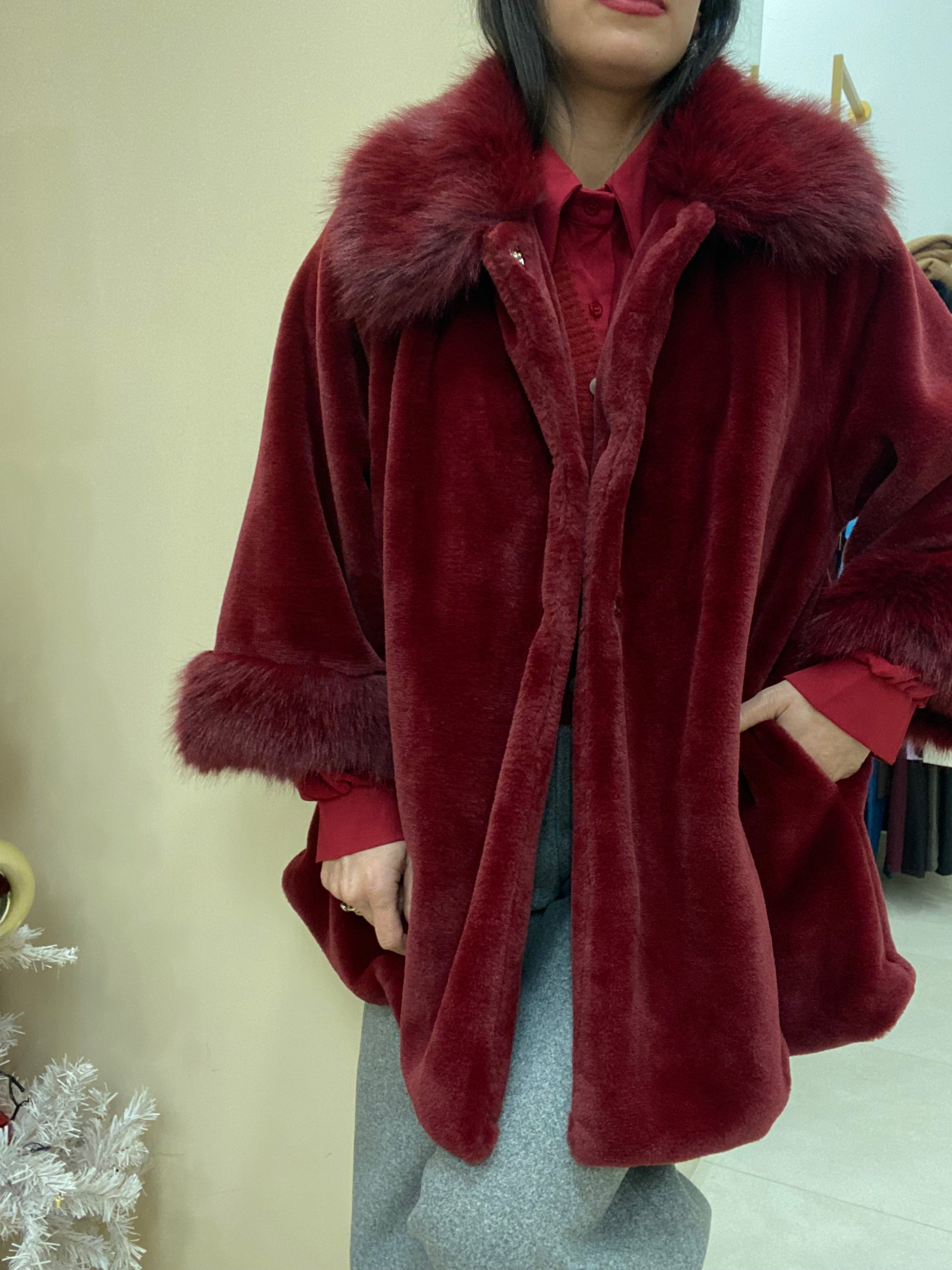 Cappottino mantella BORDEAUX