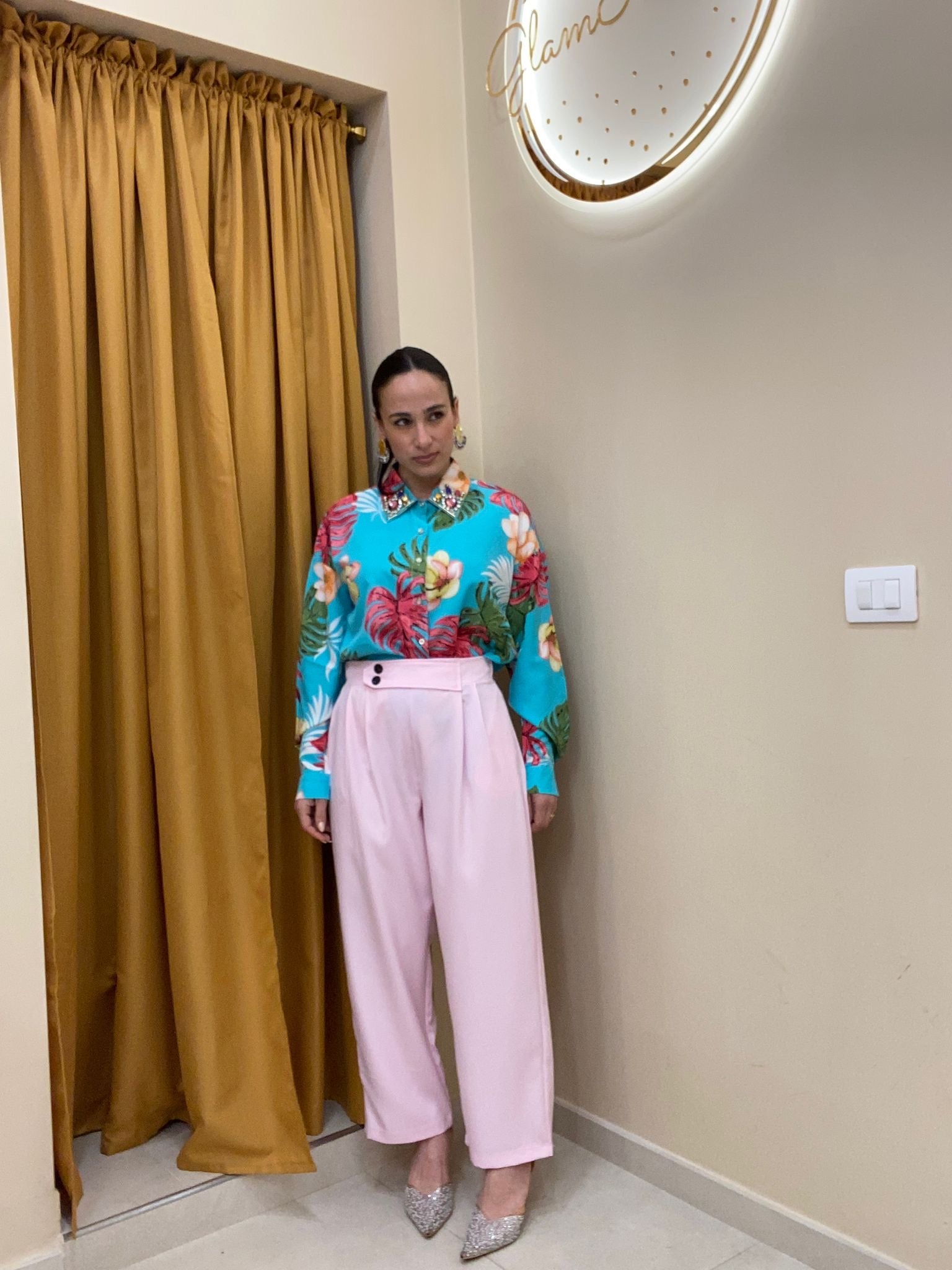 Pantalone doppio bottone spring