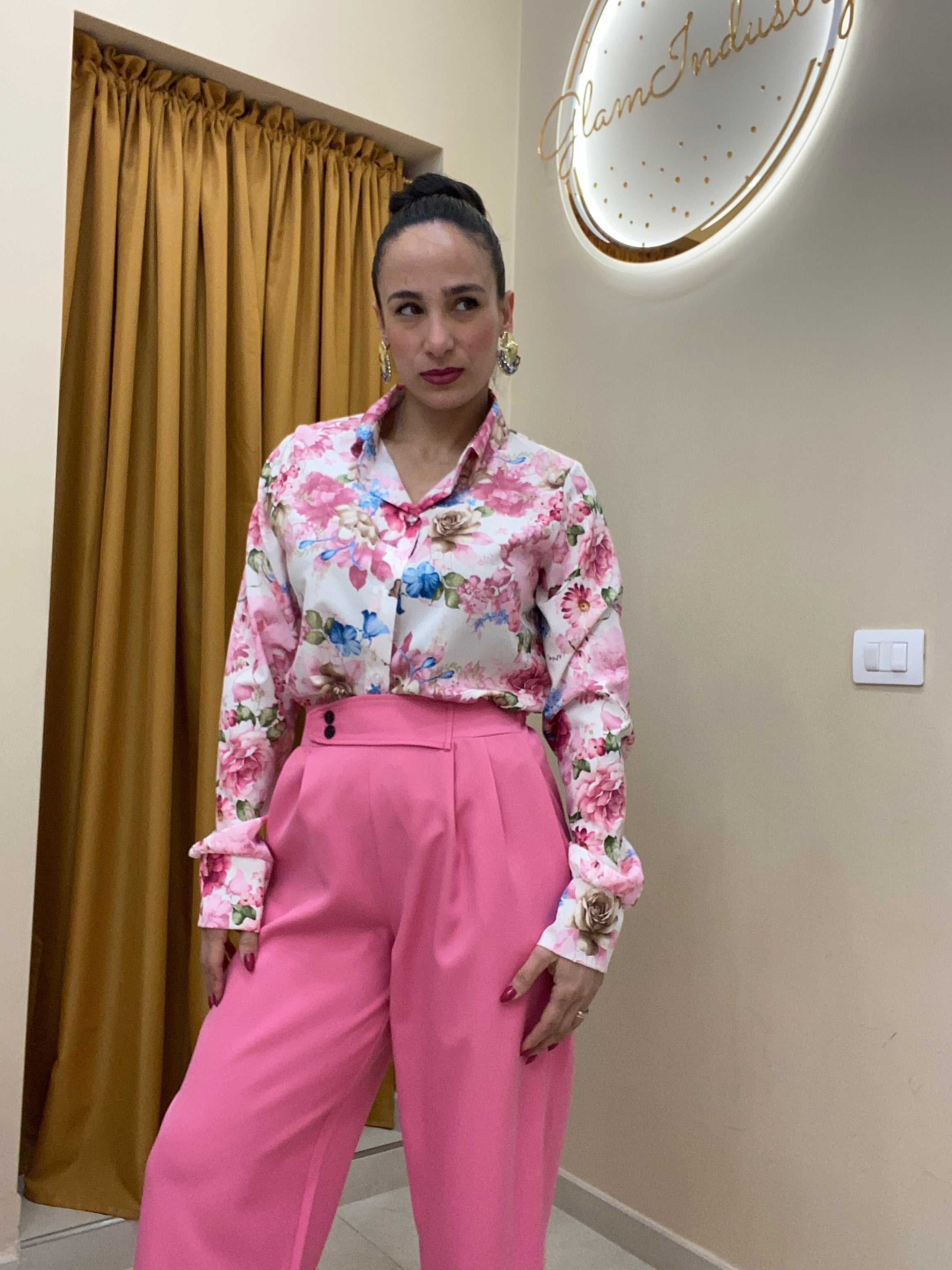 Camicia primavera fucsia