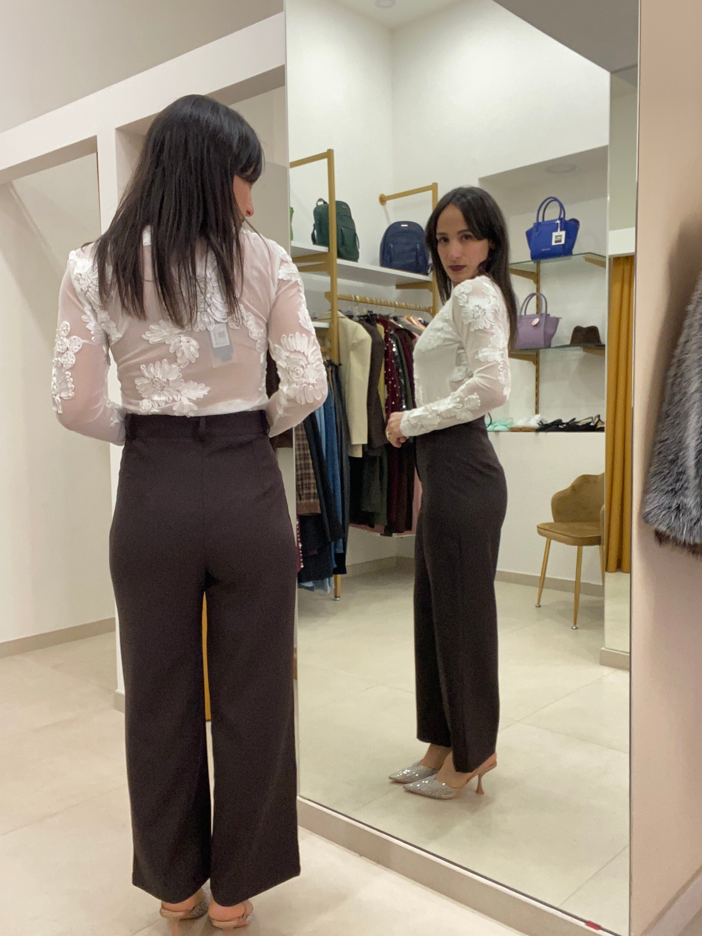 Pantalone vita altissima