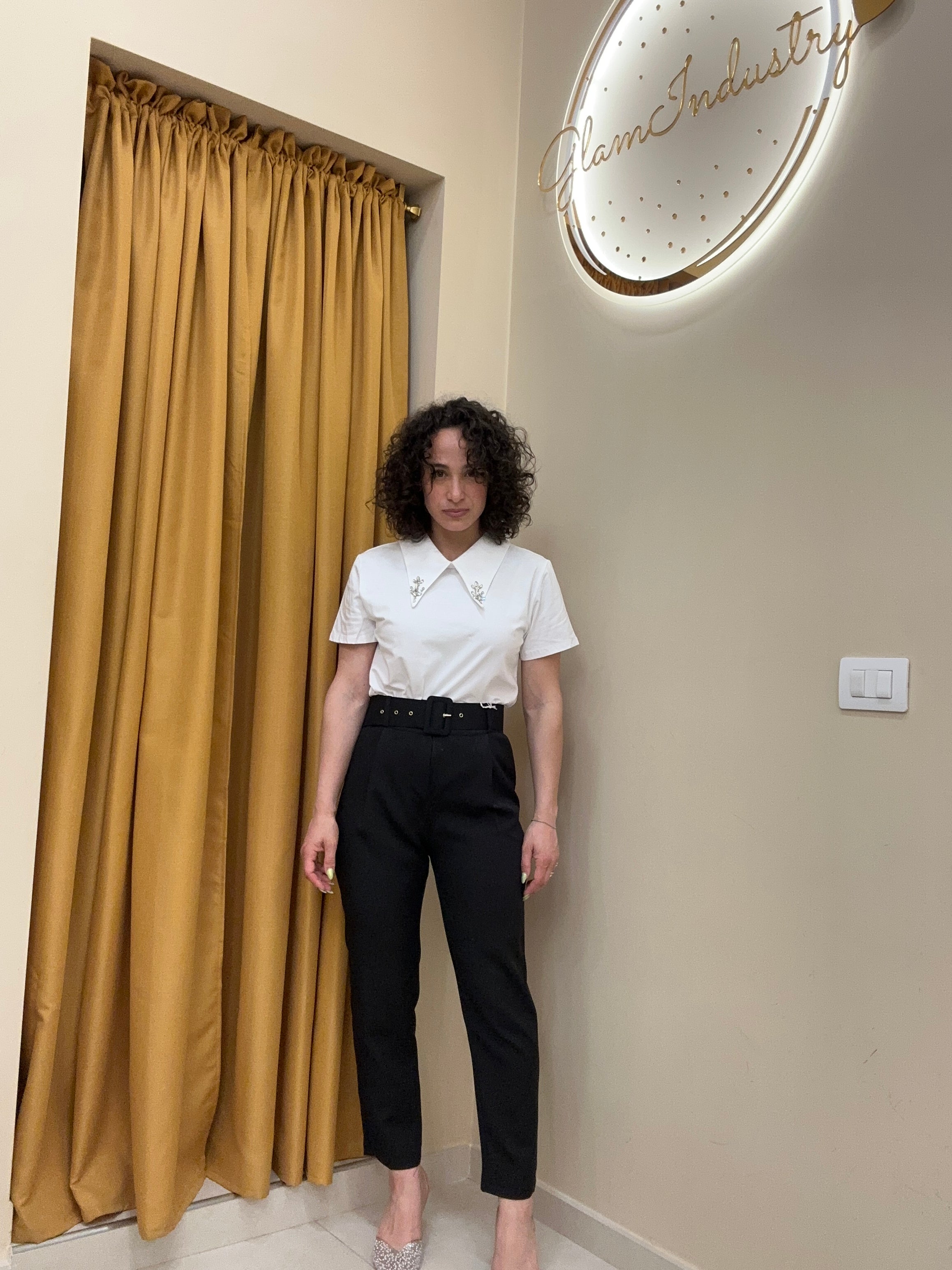 T-shirt colletto lungo