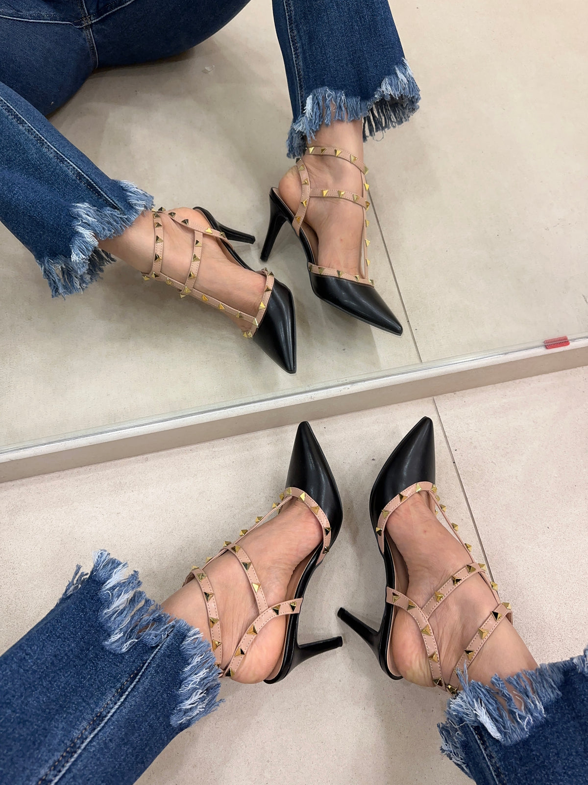 Slingback bicolor 6311