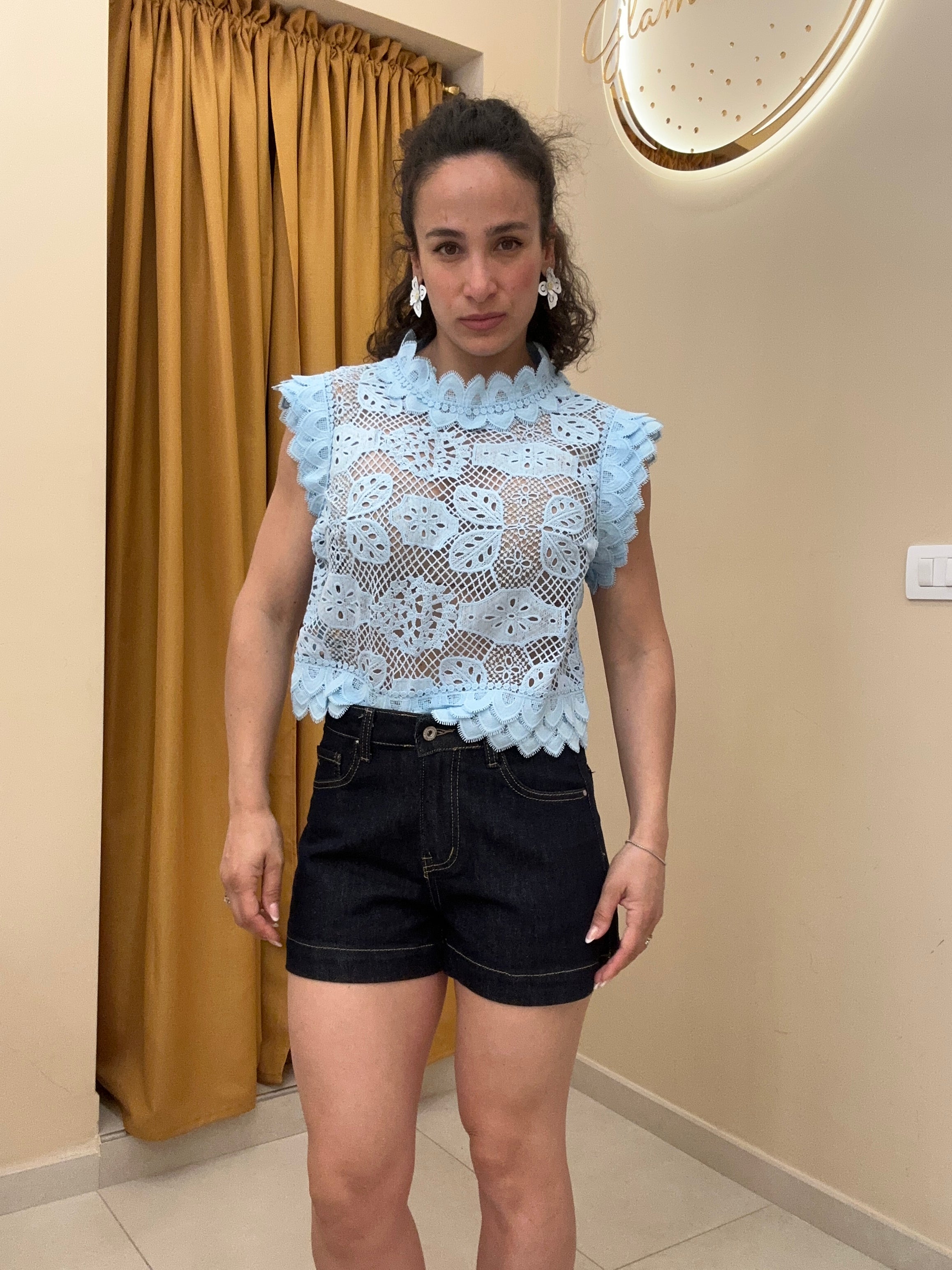 Short lavaggio scuro