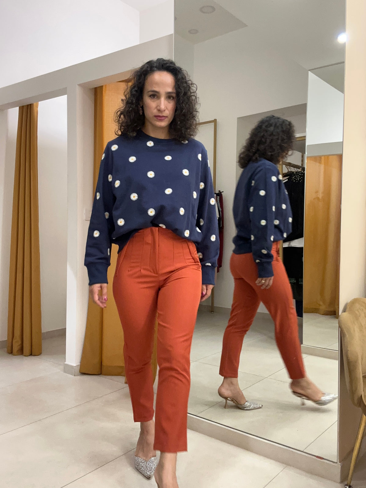 Pantalone mod zara SALMONE