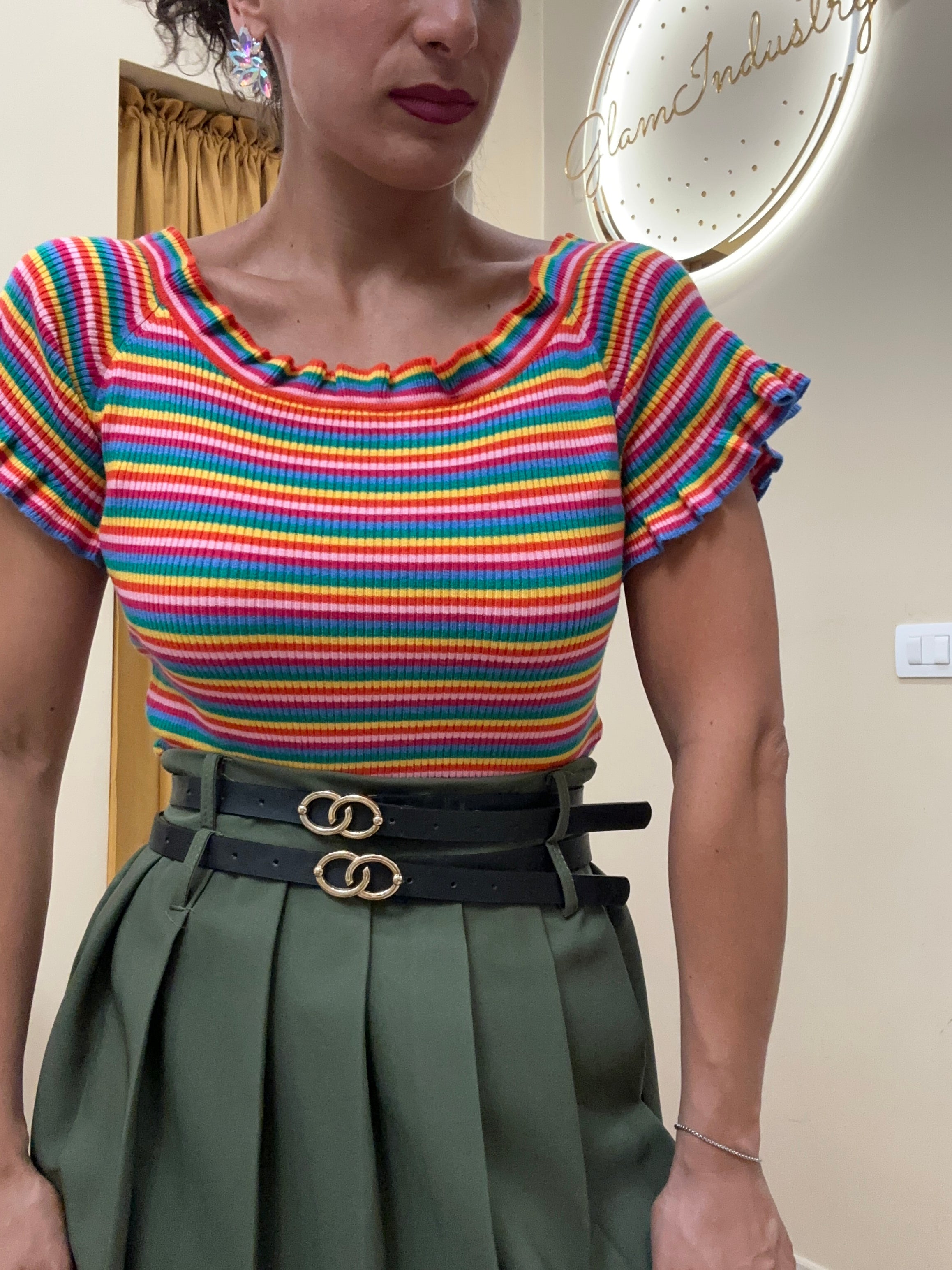 Maglia filo rigata