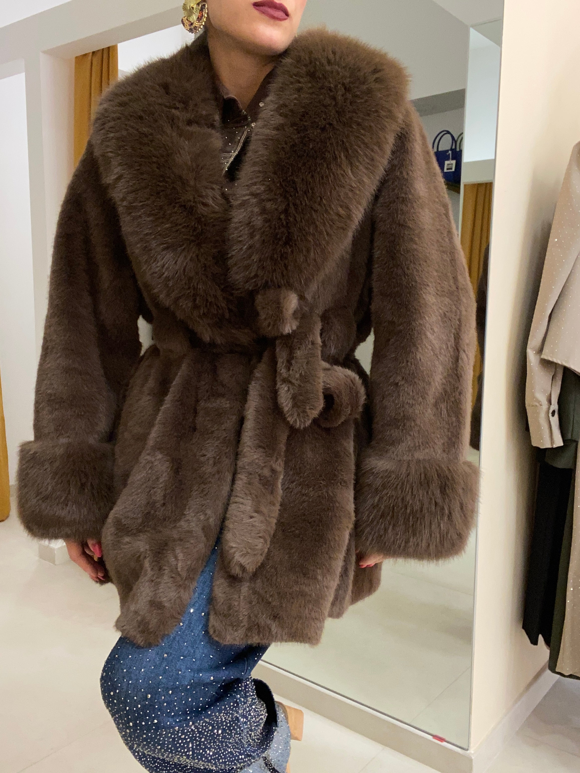 EcoPelliccia Susi MARRONE