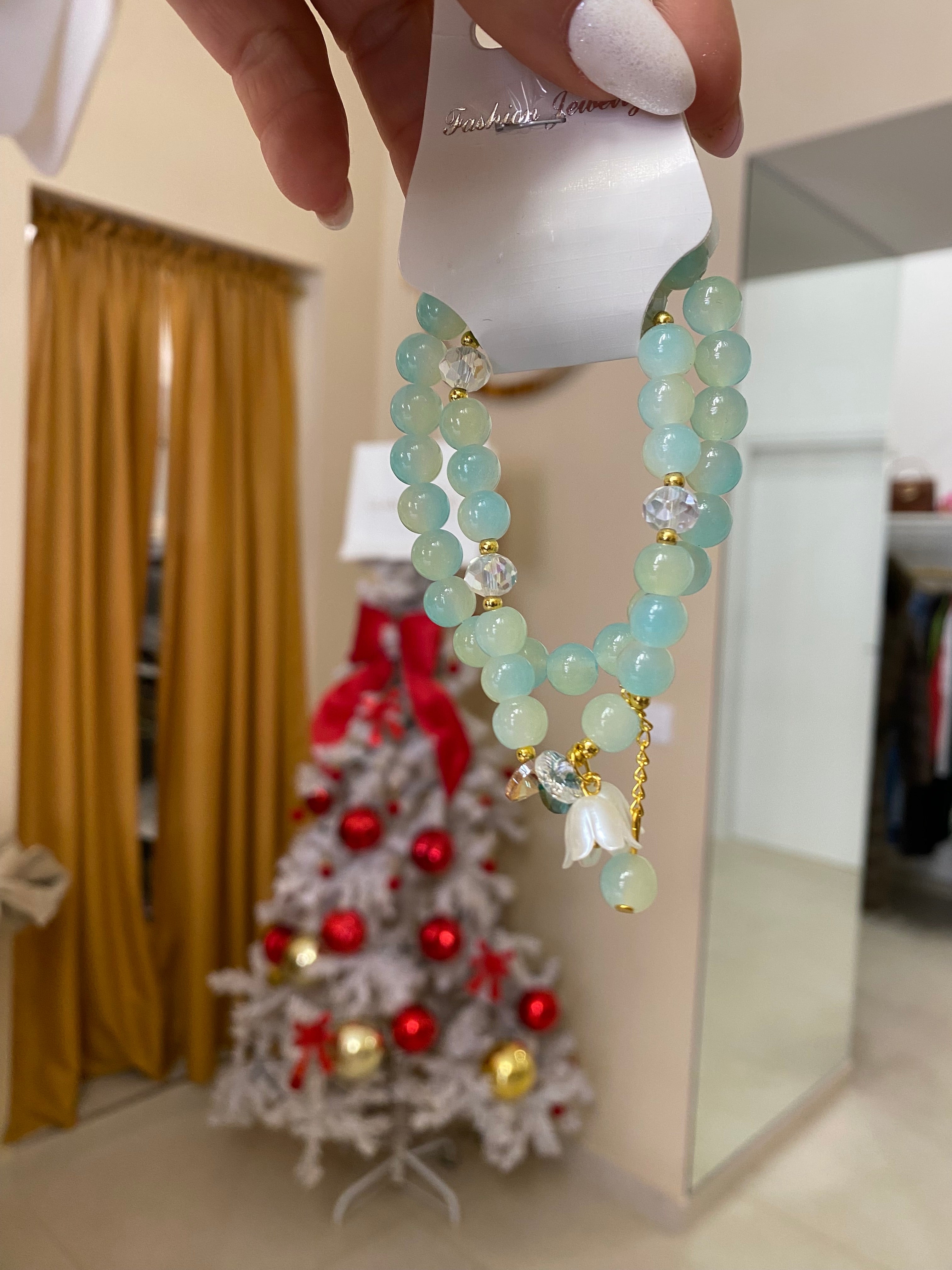 Doppio bracciale fiore