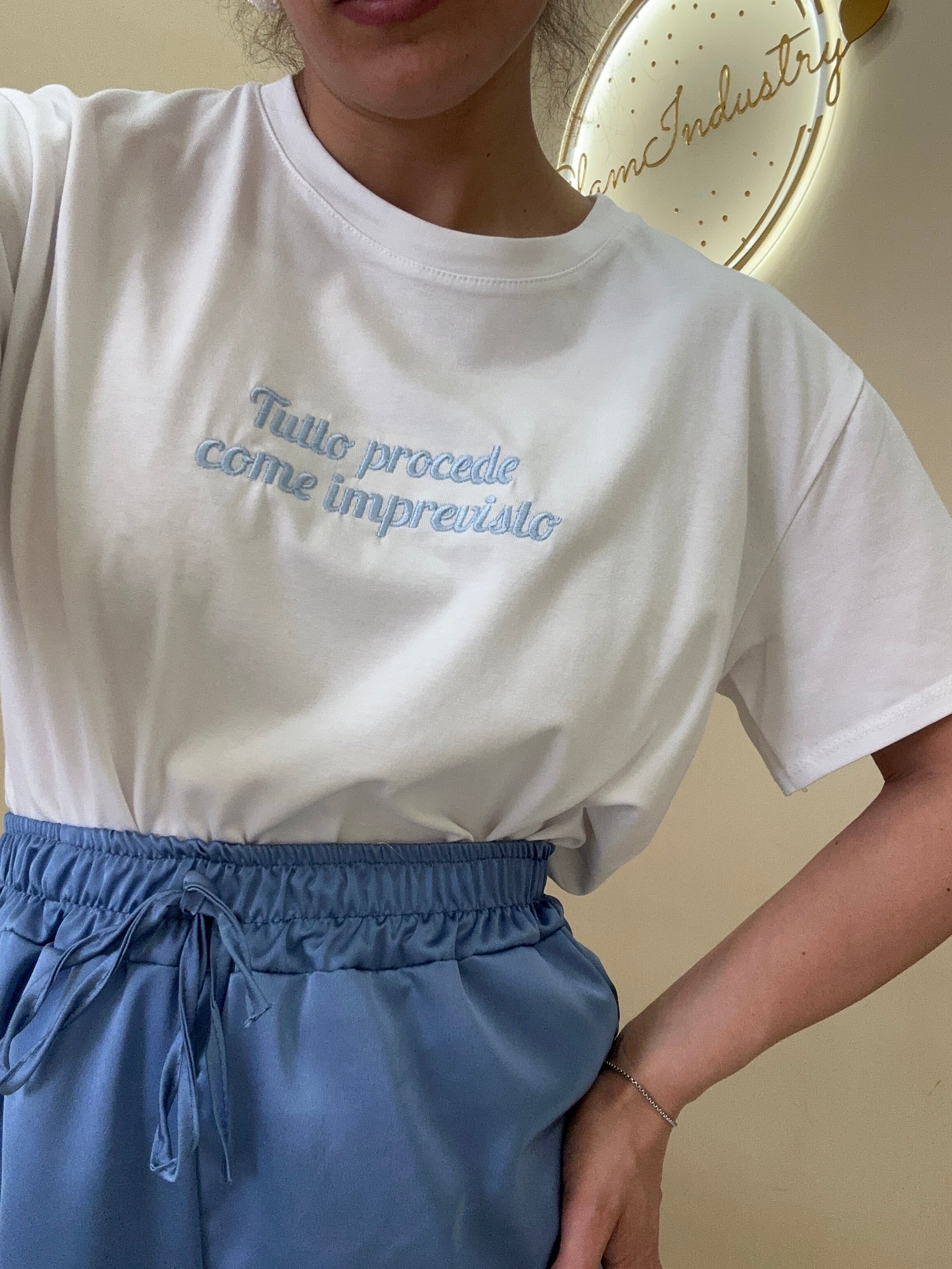 T-Shirt IMPREVISTO CELESTE