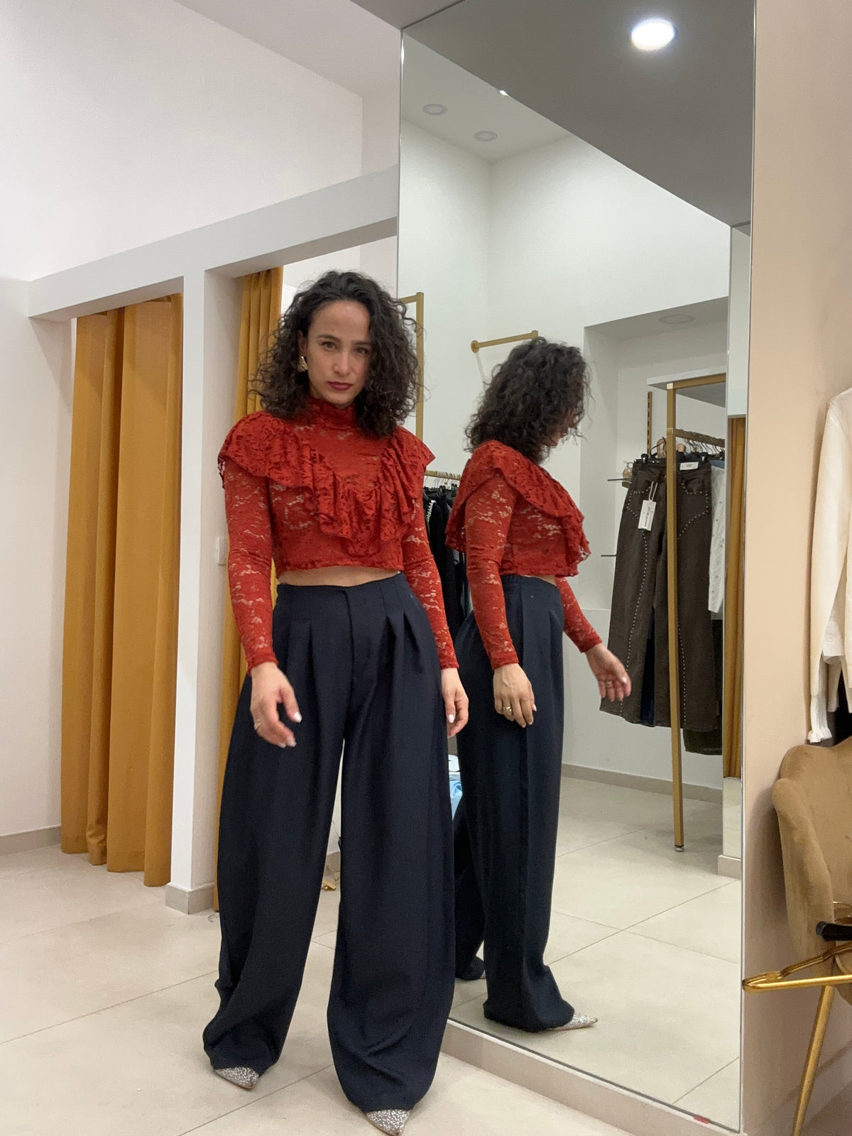 Pantalone palazzo mod Zara BLU