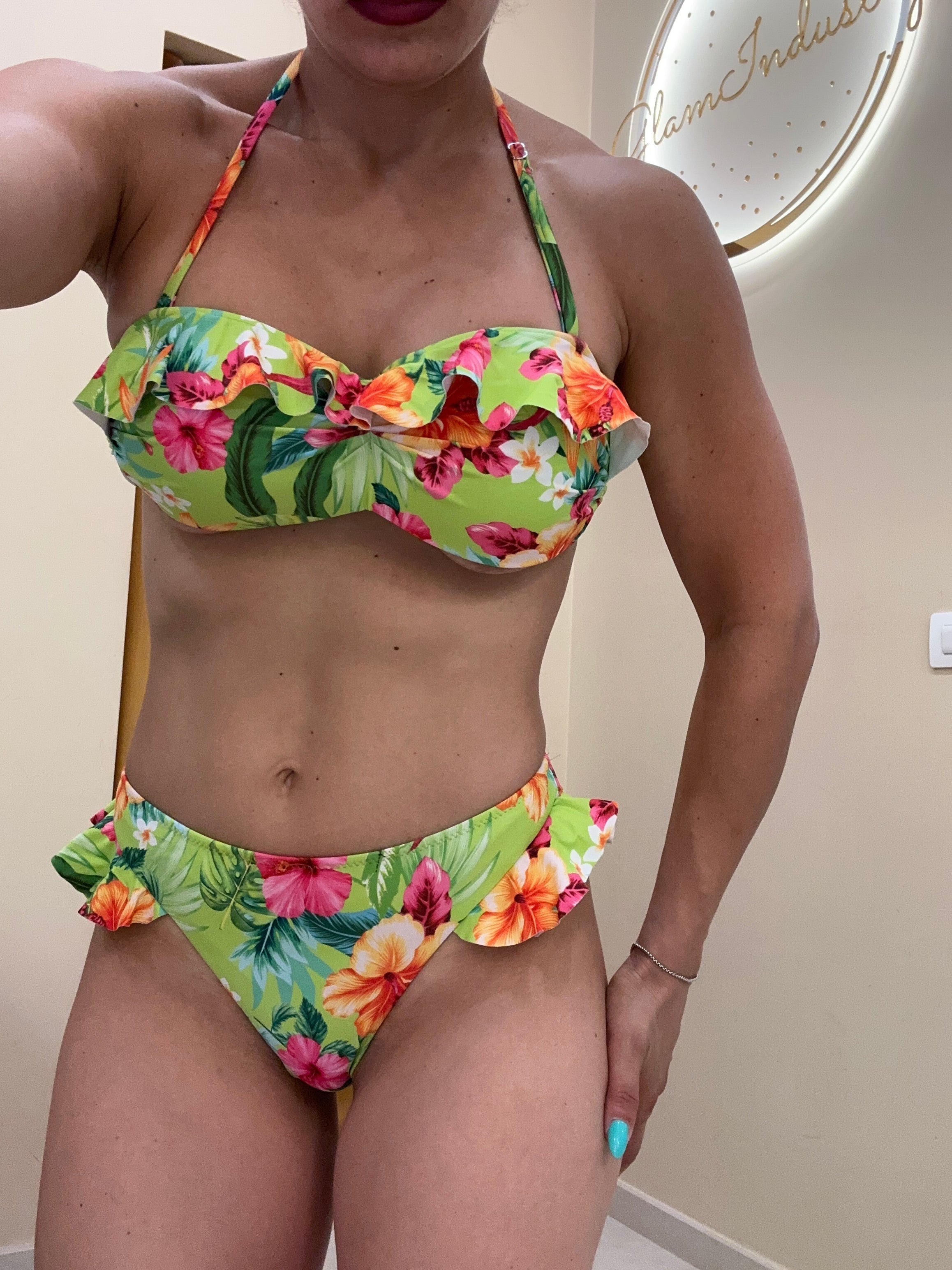 Bikini rouches Santorini
