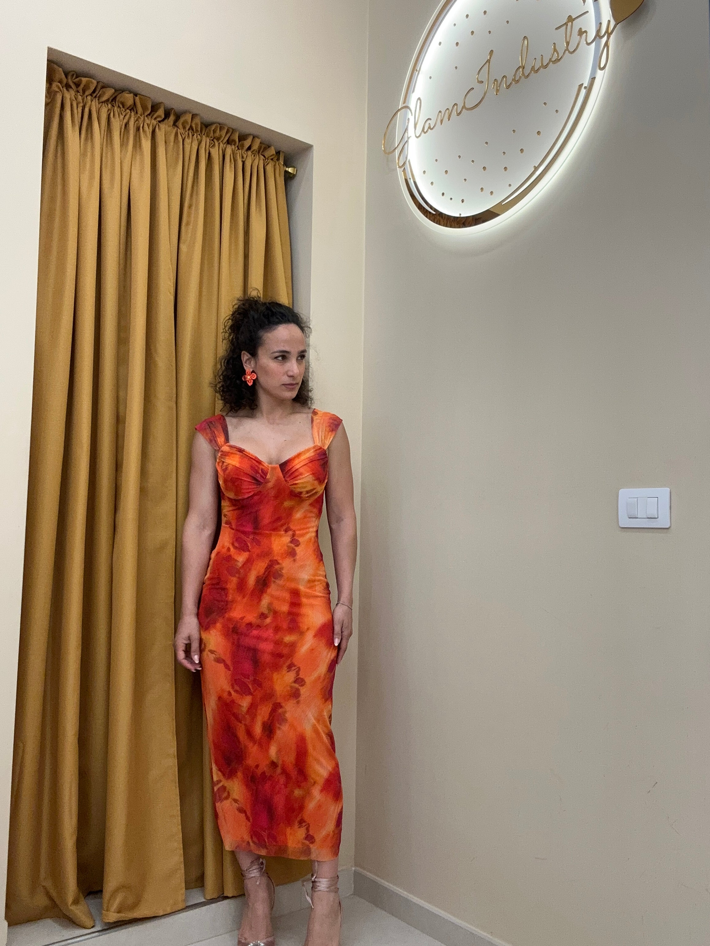 Tubino velato arancio