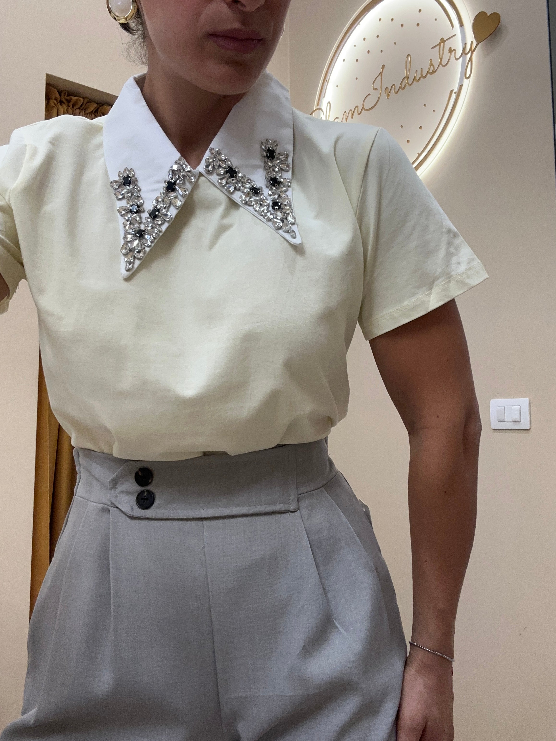T-shirt YJ173 colletto diva